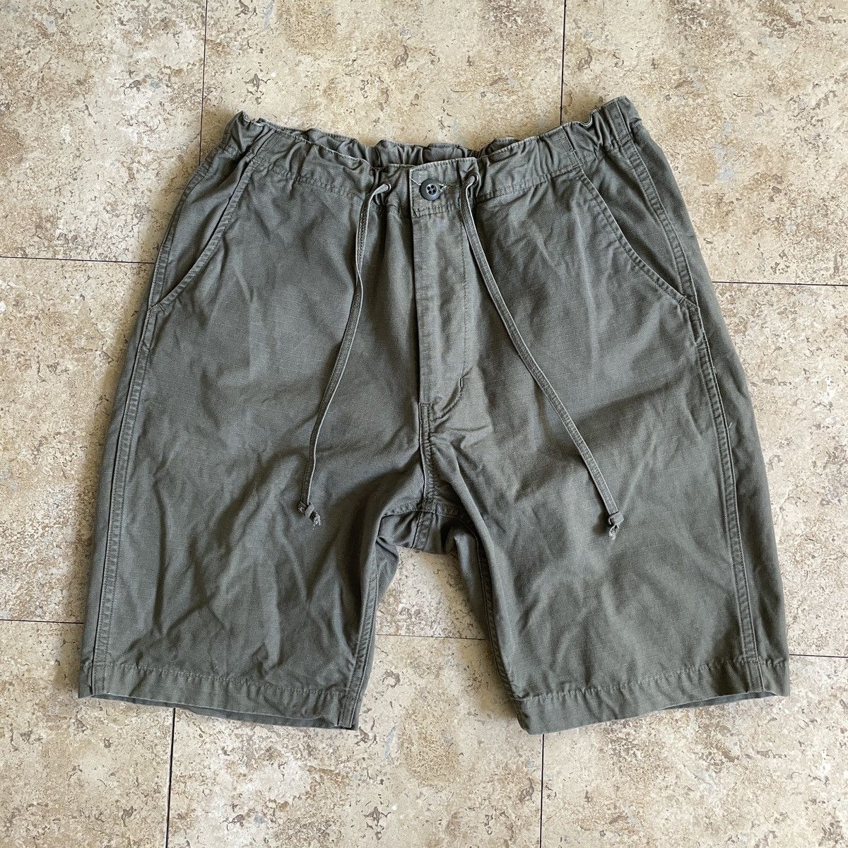 Orslow Orslow New Yorker Straight-Leg Ripstop Cotton Shorts Size US 29 - 1 Thumbnail