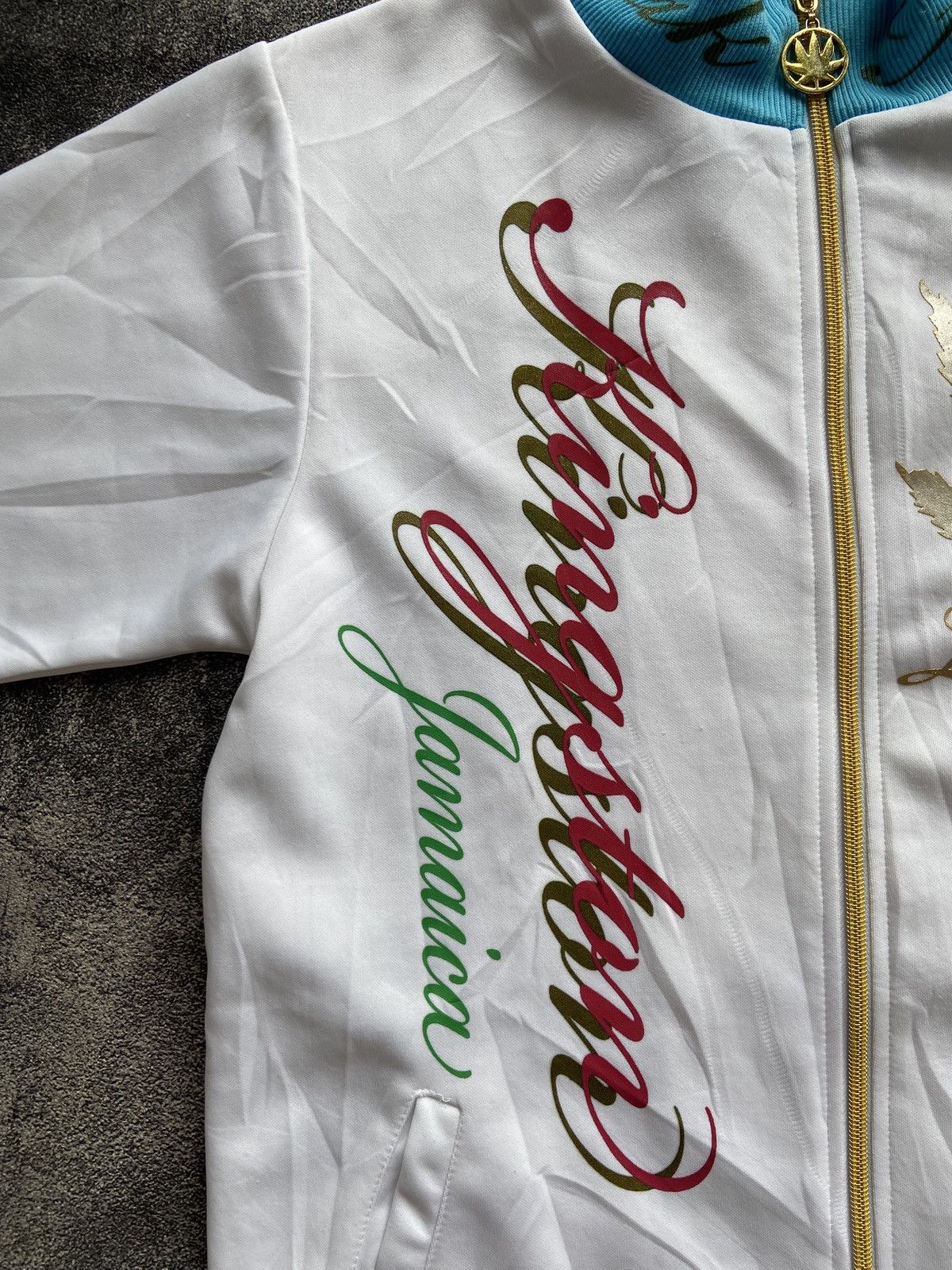 Japanese Brand Japanese Brand Short Tracktop Jacket Jamaican Weed Size US L / EU 52-54 / 3 - 3 Thumbnail