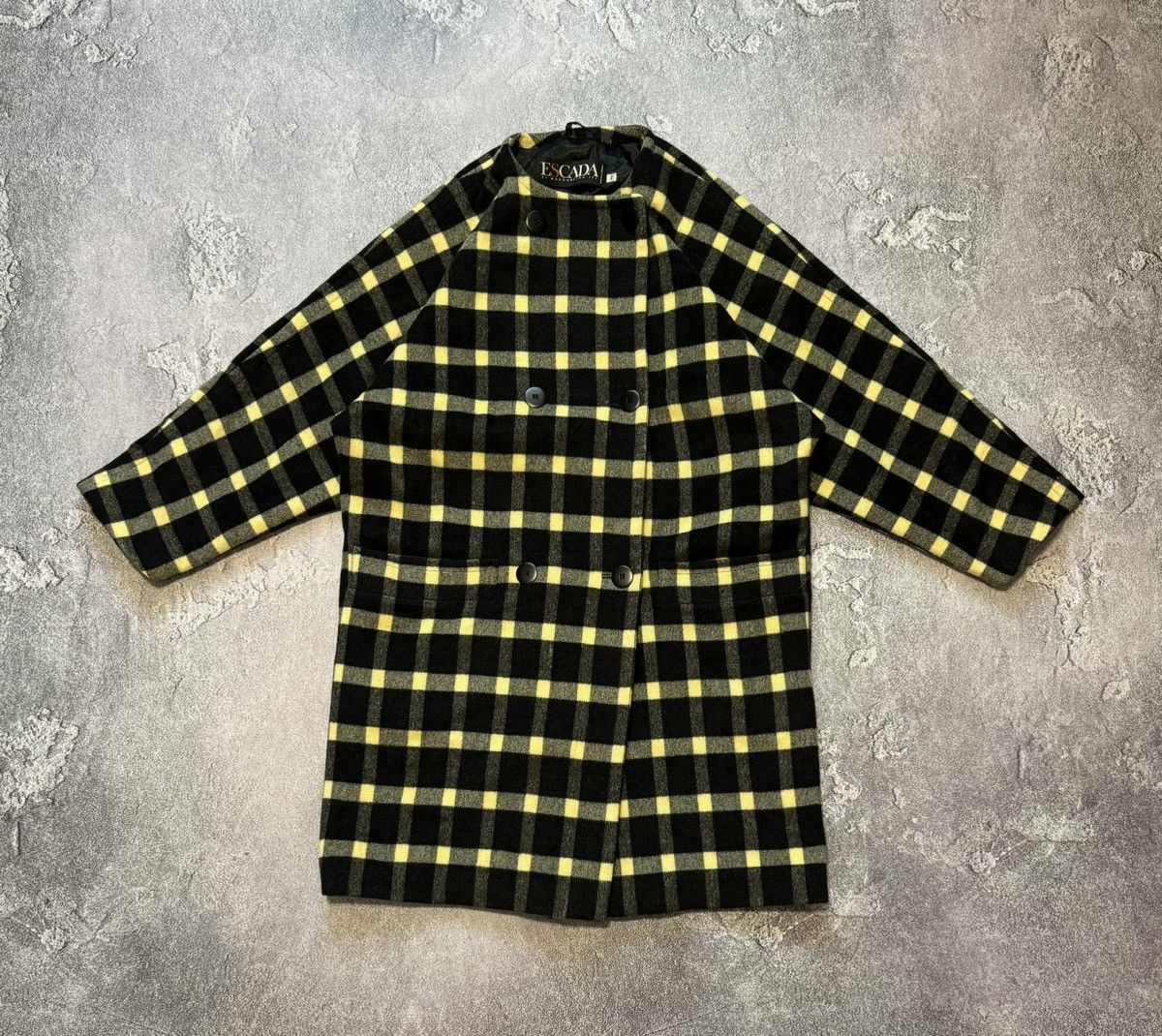 Escada × Vintage Escada by Margaretha ley vintage flannel coat long jacket Size M / US 6-8 / IT 42-44 - 15 Thumbnail