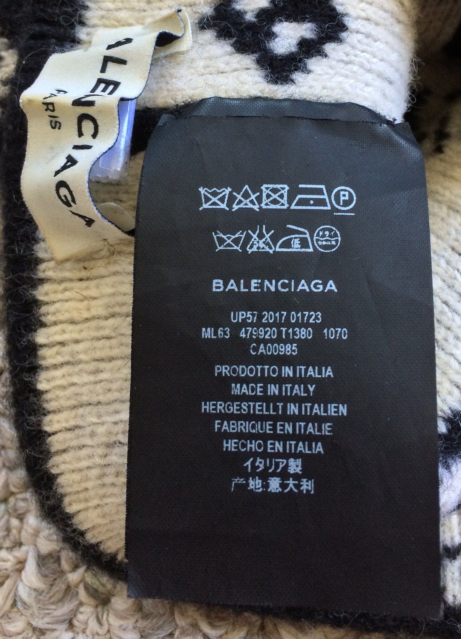 Balenciaga Balenciaga Wave Logo Beanie Hat Size ONE SIZE - 4 Thumbnail
