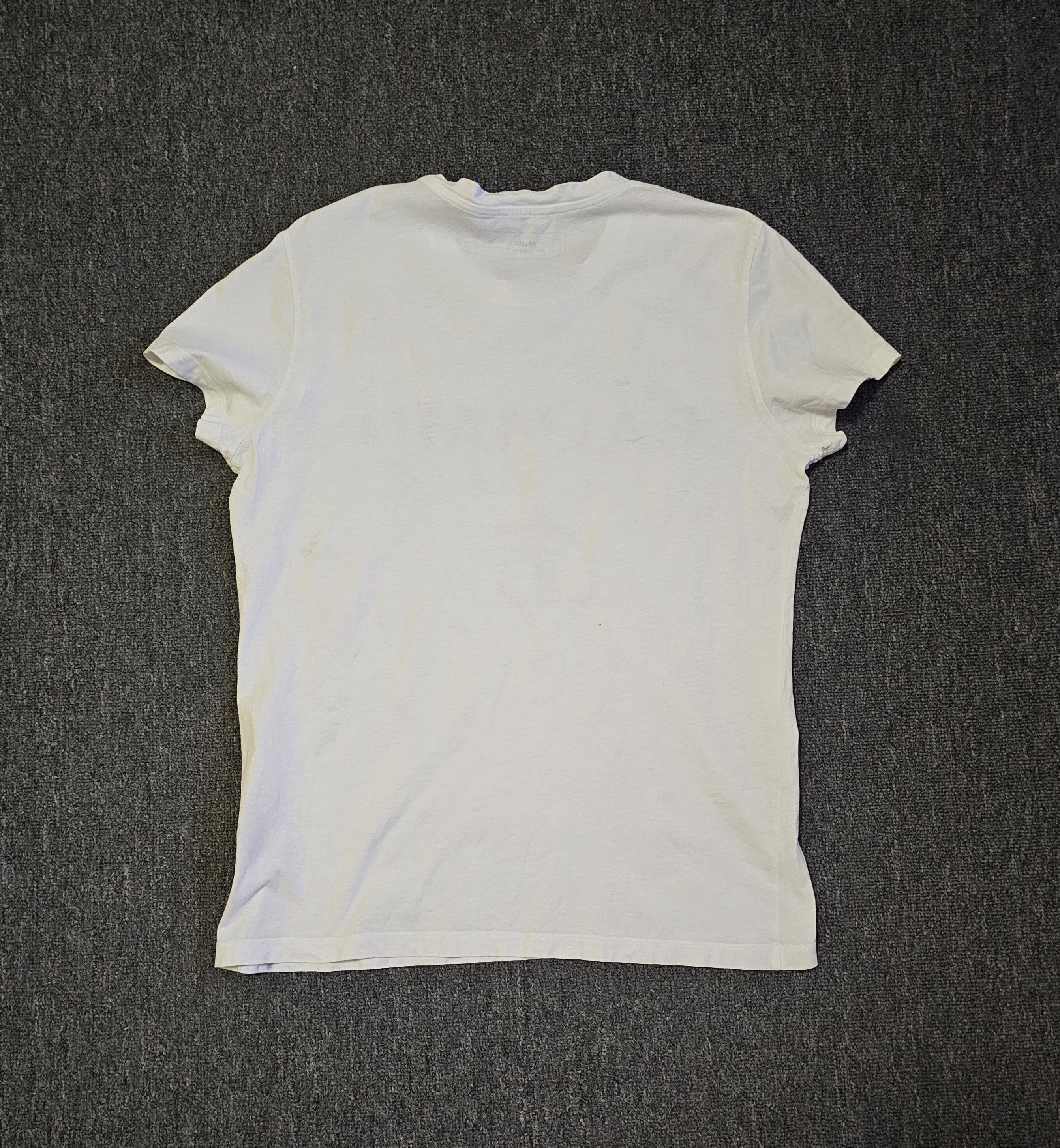 Balmain Balmain Men's White Shading Logo T-Shirt Size S Size US S / EU 44-46 / 1 - 4 Thumbnail