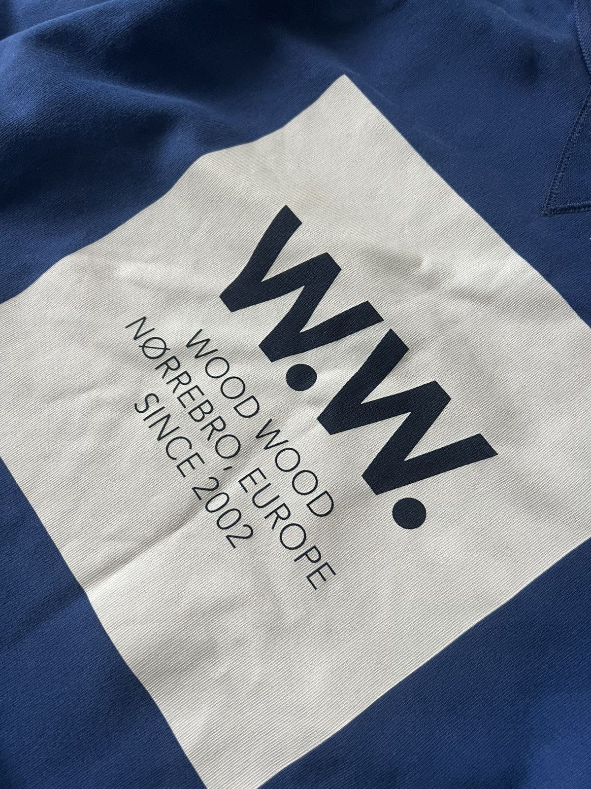 Wood Wood ‼️Archival Box Logo Wood Wood W.W. sekret Pocket Sweatshirt‼️ Size US L / EU 52-54 / 3 - 14 Thumbnail