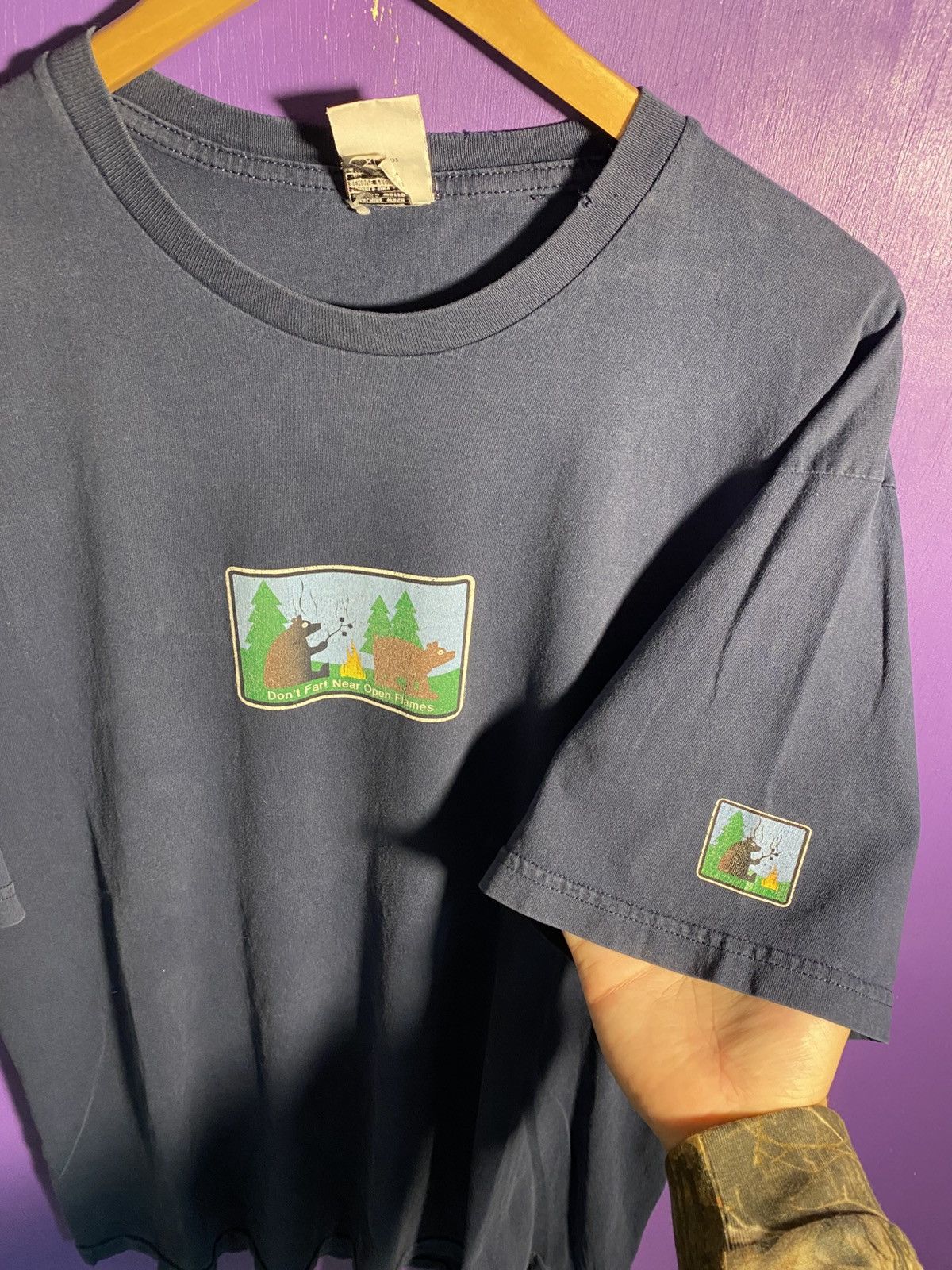Other Vintage 90s dont fart near open flames t-shirt Size US XL / EU 56 / 4 - 3 Thumbnail