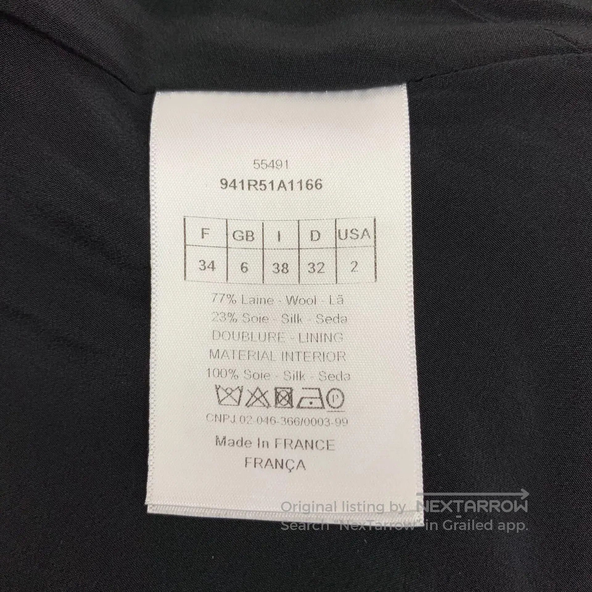 Dior Christian Dior Black Wool Dress. Size US XXS / EU 40 - 6 Thumbnail