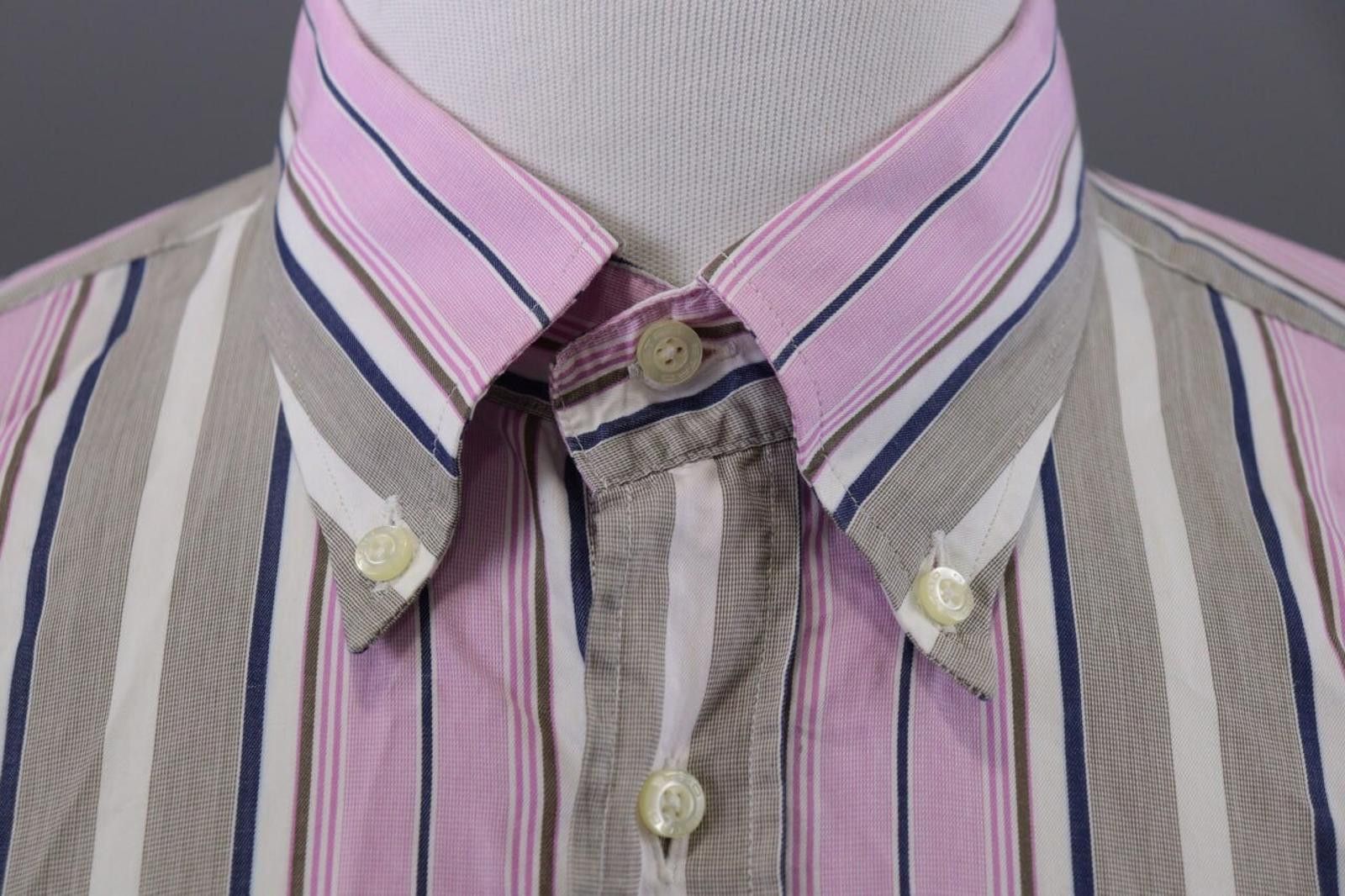 Etro Etro Milano Multicolor Striped Button Down Shirt Size 43 Size US M / EU 48-50 / 2 - 4 Thumbnail