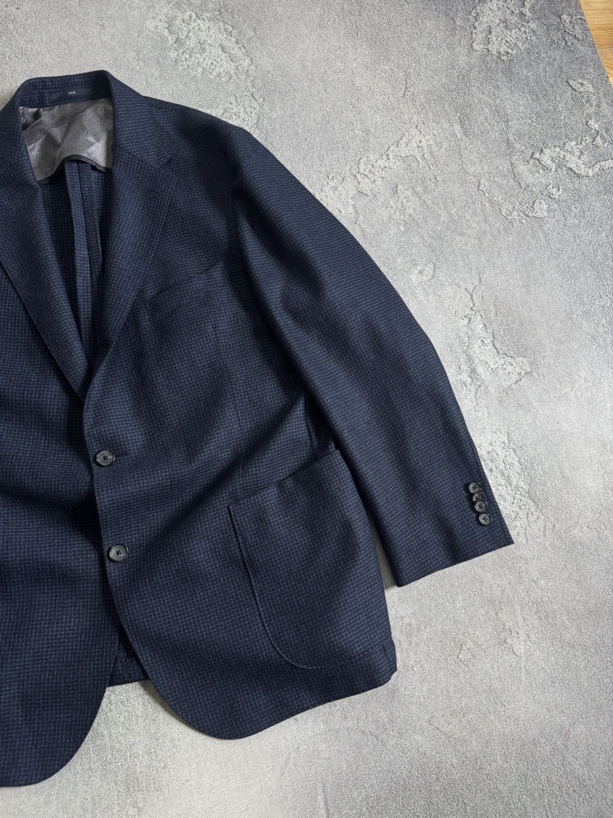 Other Eduard Dressler 27size blue virgin wool blazer casual jacket Size 44S - 15 Thumbnail
