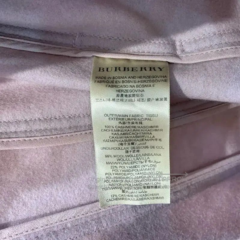 Burberry Burberry Women’s L-size Mauve Wool Coat. Size L / US 10 / IT 46 - 4 Thumbnail