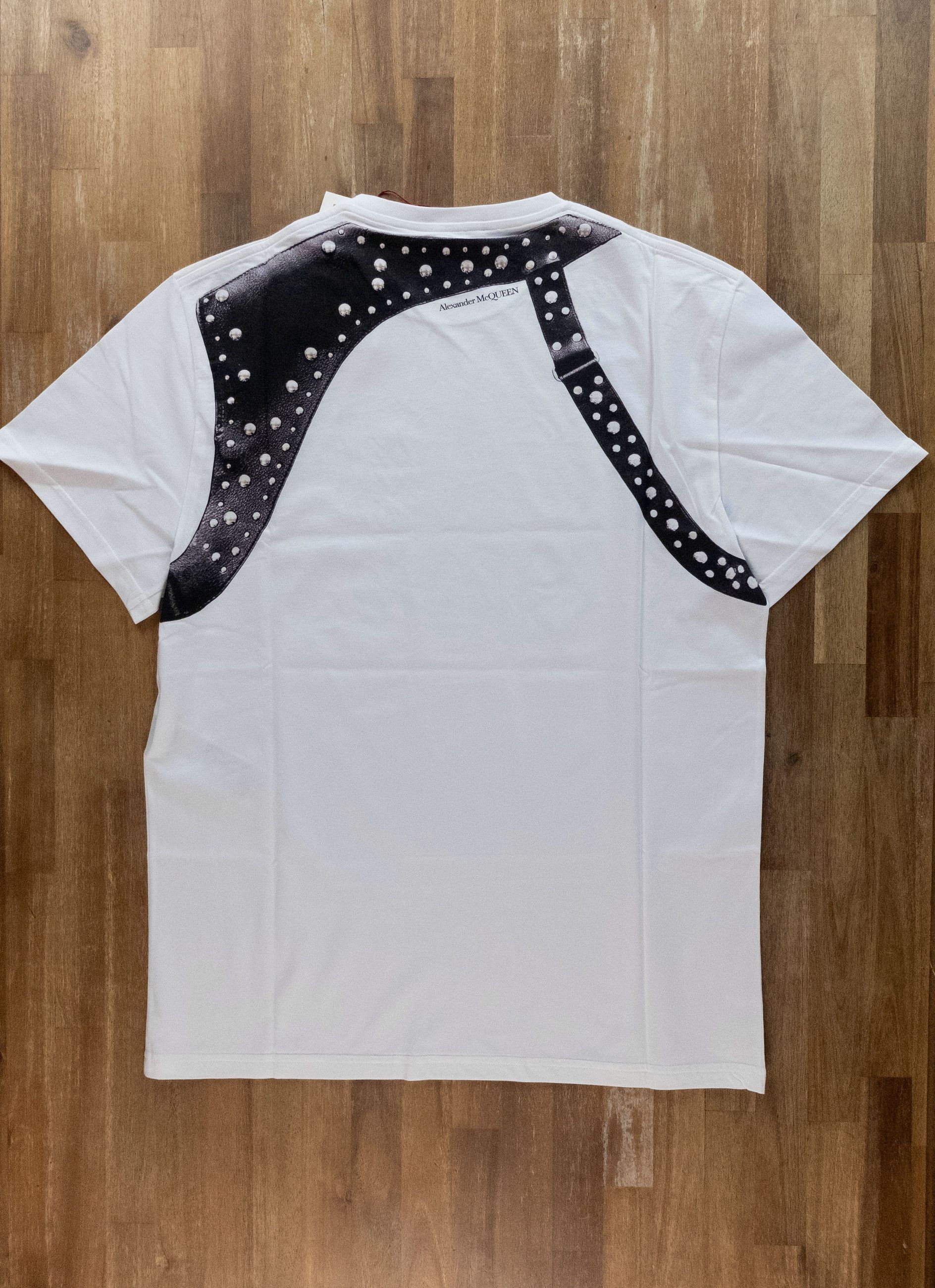 Alexander McQueen ALEXANDER MCQUEEN white Stud Harness t-shirt Large q Size US L / EU 52-54 / 3 - 8 Thumbnail