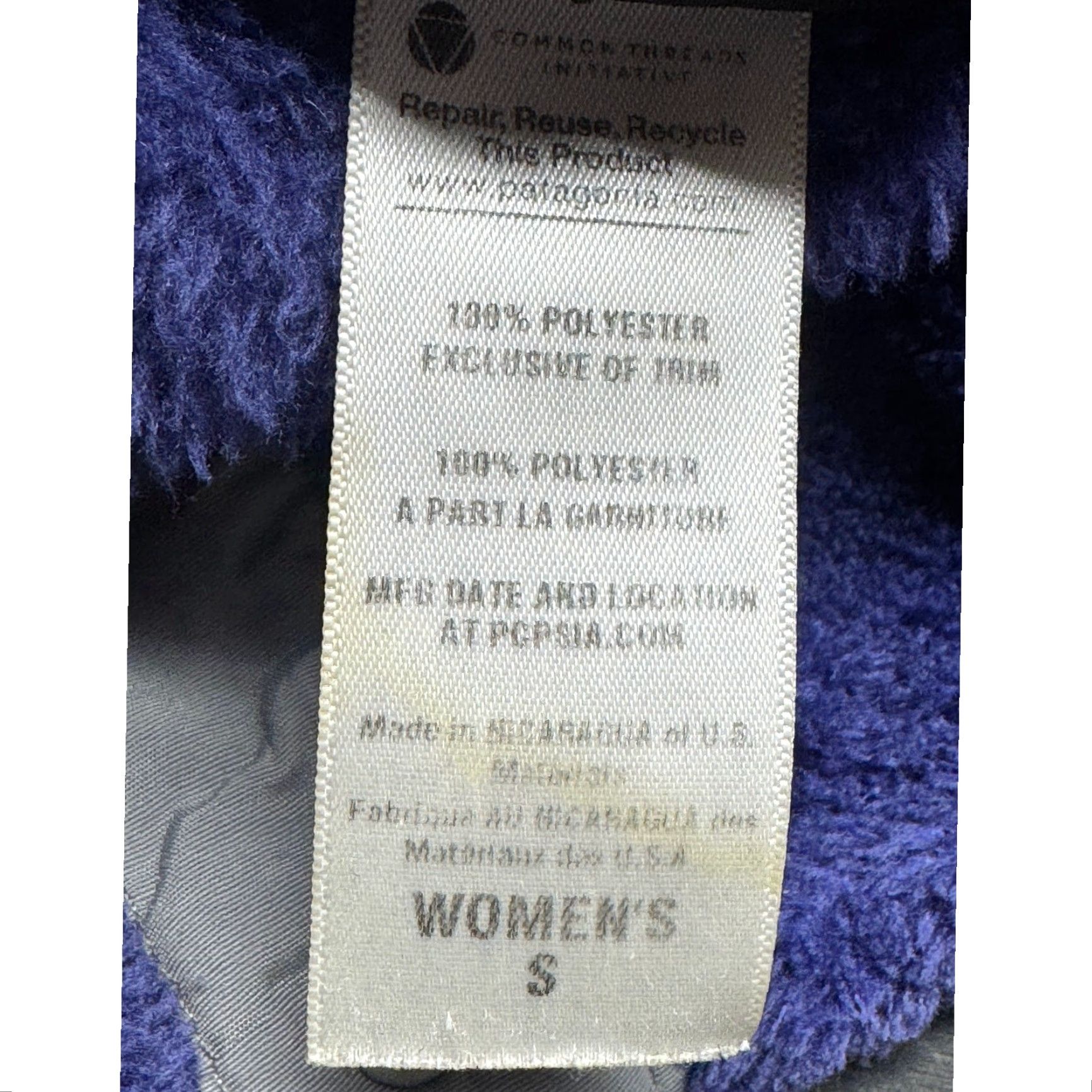 Patagonia VINTAGE Patagonia Women's Re-Tool Snap-T Pullover Purple Size S Shirt Womens Size S / US 4 / IT 40 - 6 Thumbnail