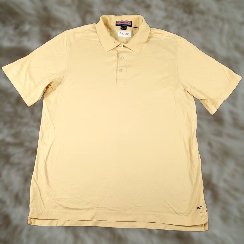 Vineyard Vines VINEYARD VINES Polo Shirt Mens Medium Yellow Casual Short Sleeve Activewear Size US M / EU 48-50 / 2 - 1 Thumbnail