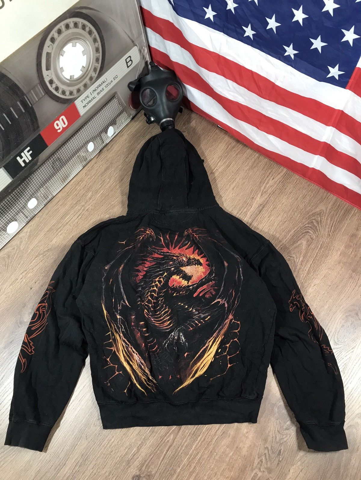 Vintage Vintage Spiral Hoodi Dragon Size US XL / EU 56 / 4 - 1 Thumbnail