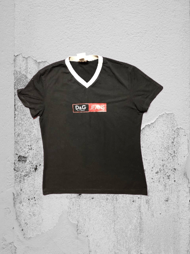 Dolce & Gabbana Dolce & Gabbana Big Logo Black D&G T-SHIRT Size XL / US 12-14 / IT 48-50 - 1 Thumbnail