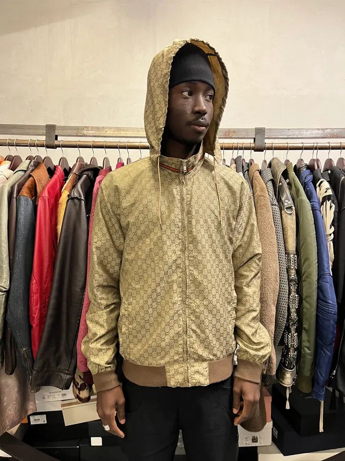 SS2011 Gucci G Beige Hooded Light Jacket