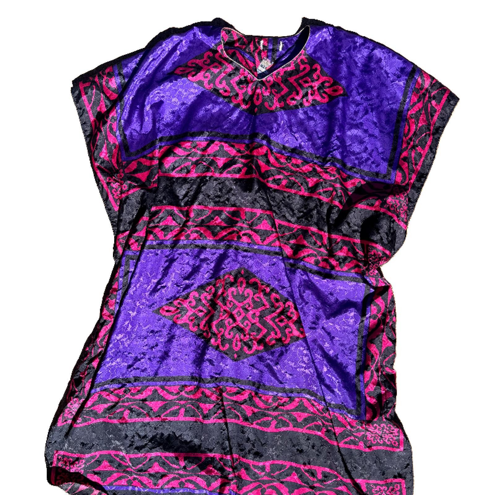 Other Violet & Red Geometric Winslar Kaftan 80s Size ONE SIZE - 1 Thumbnail