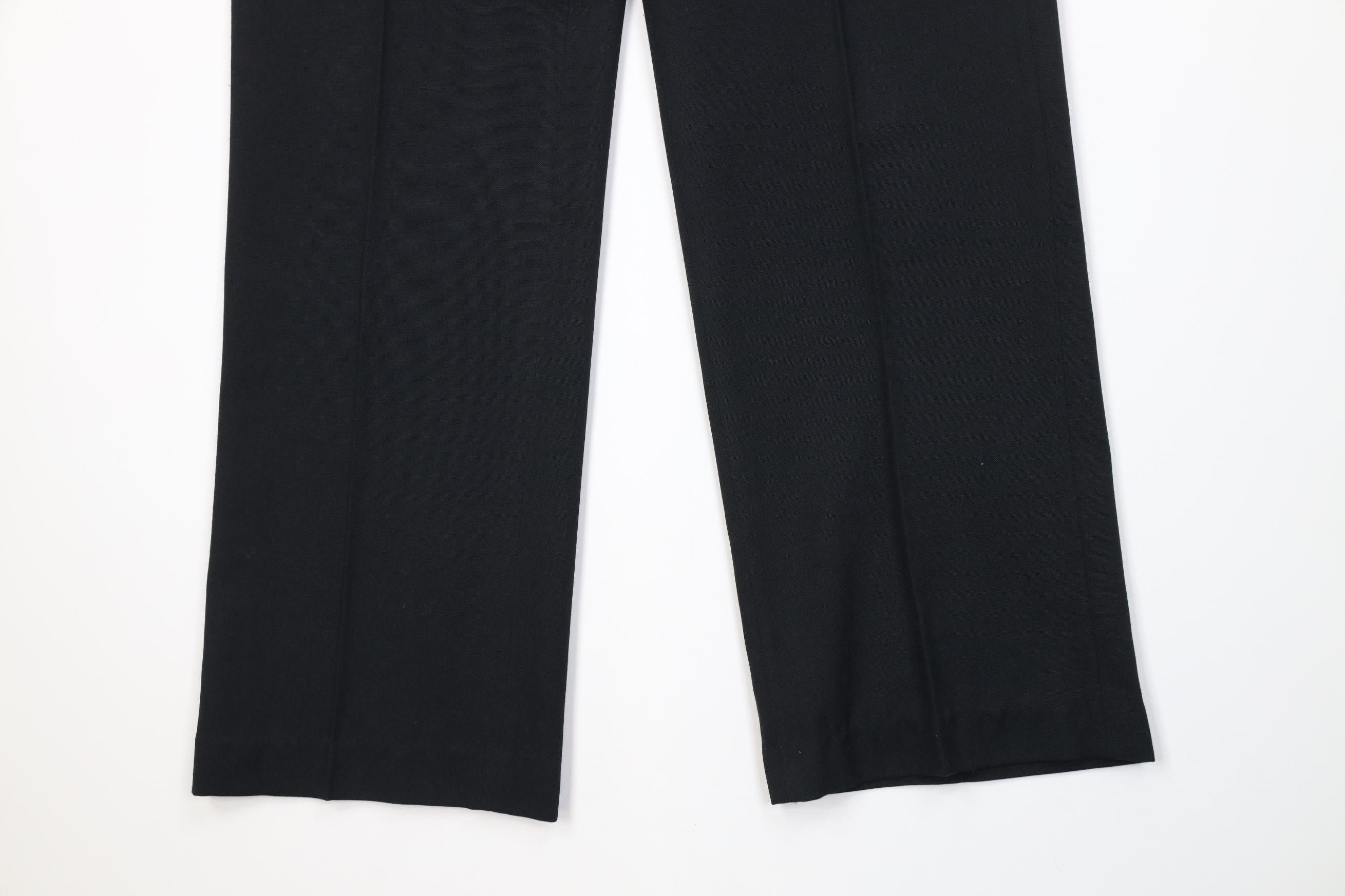 Vintage Vintage 90s Streetwear Knit Wide Leg Chino Pants Black USA Size US 34 / EU 50 - 4 Thumbnail