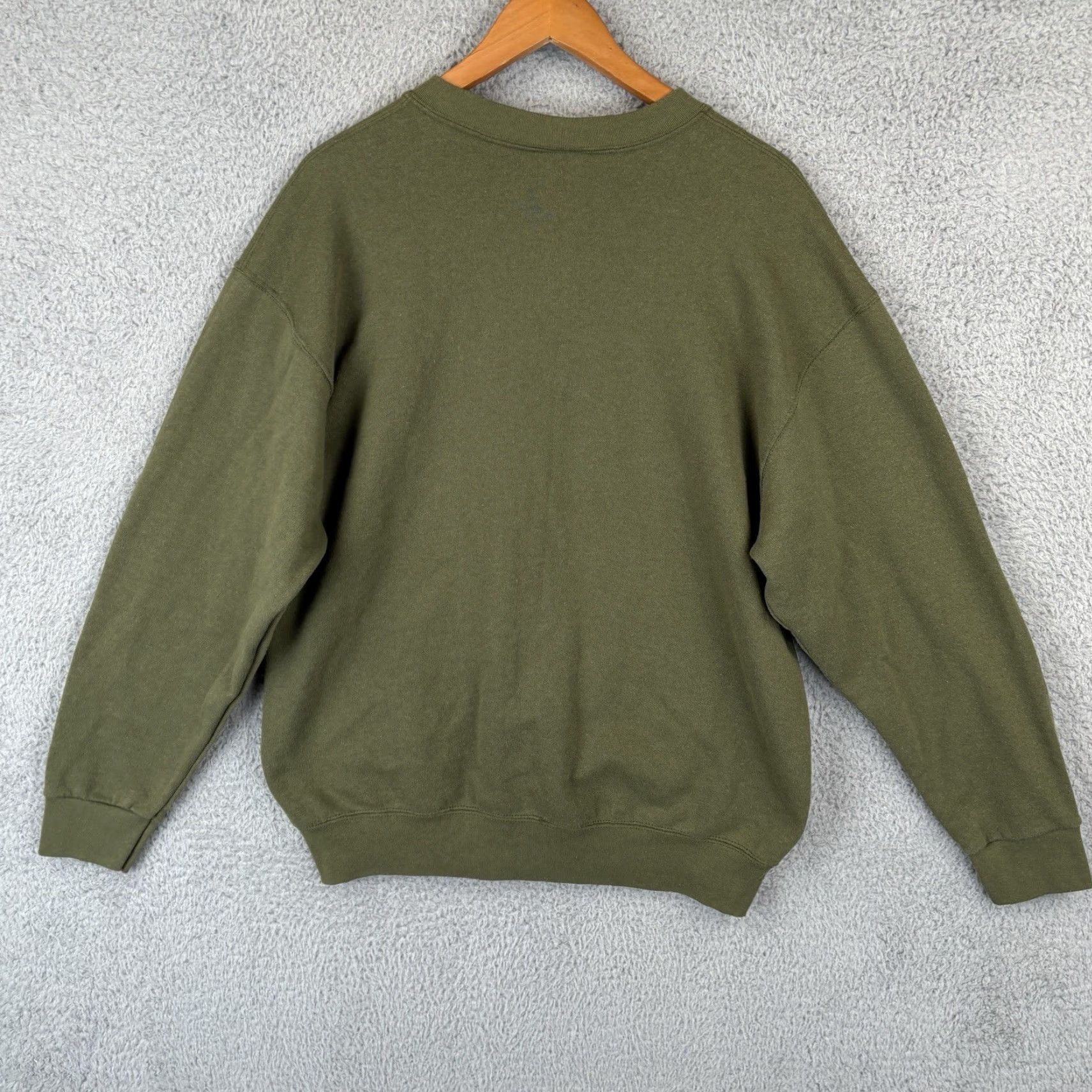 Olive VINTAGE Campbellsville Apparel CompanyUSMC Sweatshirt Mens L Olive Green Fleece Crewneck USA Marine Corps Made USA Logo Graphic Print Baggy/Regular Size US L / EU 52-54 / 3 - 4 Thumbnail