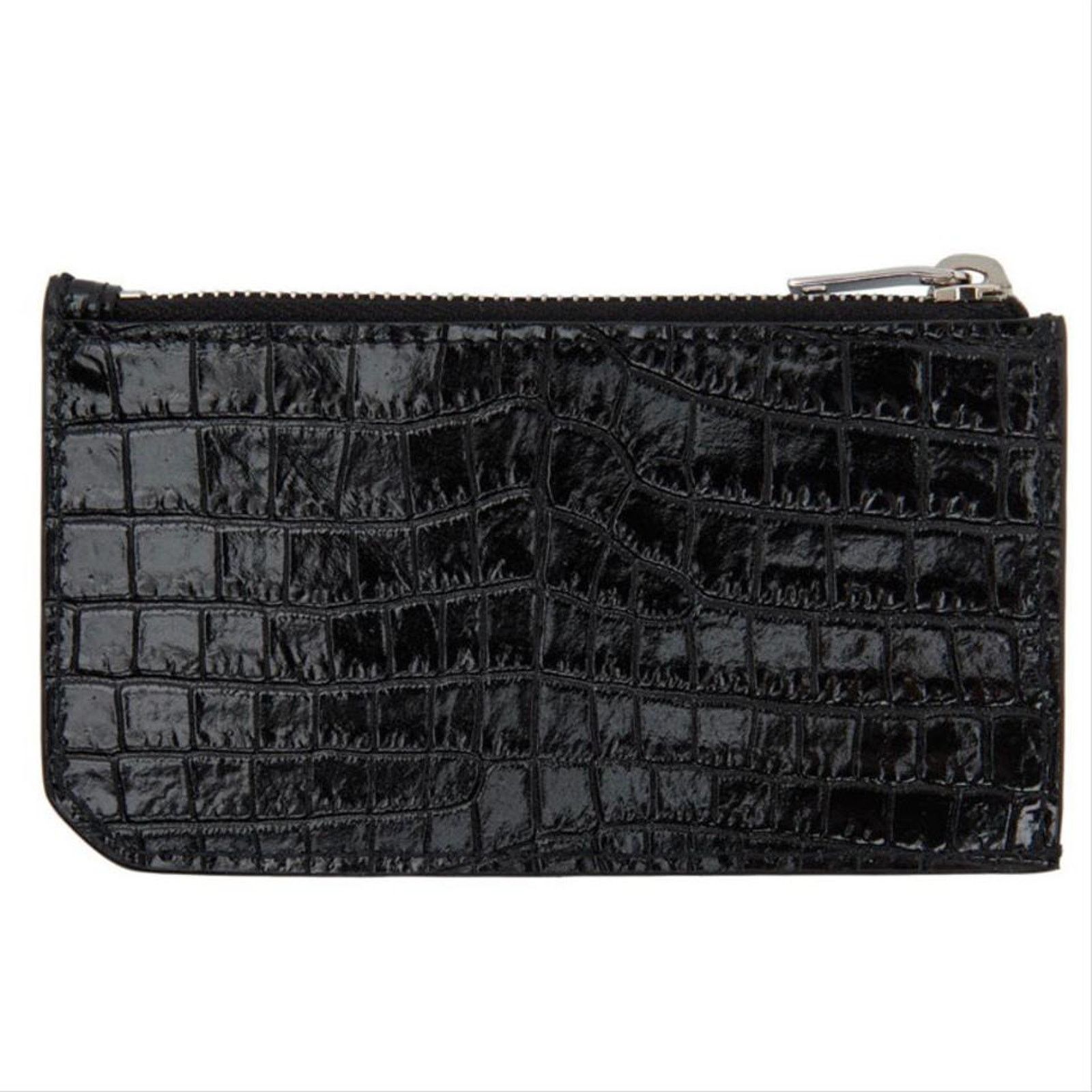 Saint Laurent Paris Saint Laurent Fragments Croc Effect Zip Card/Coin Case Size ONE SIZE - 2 Thumbnail