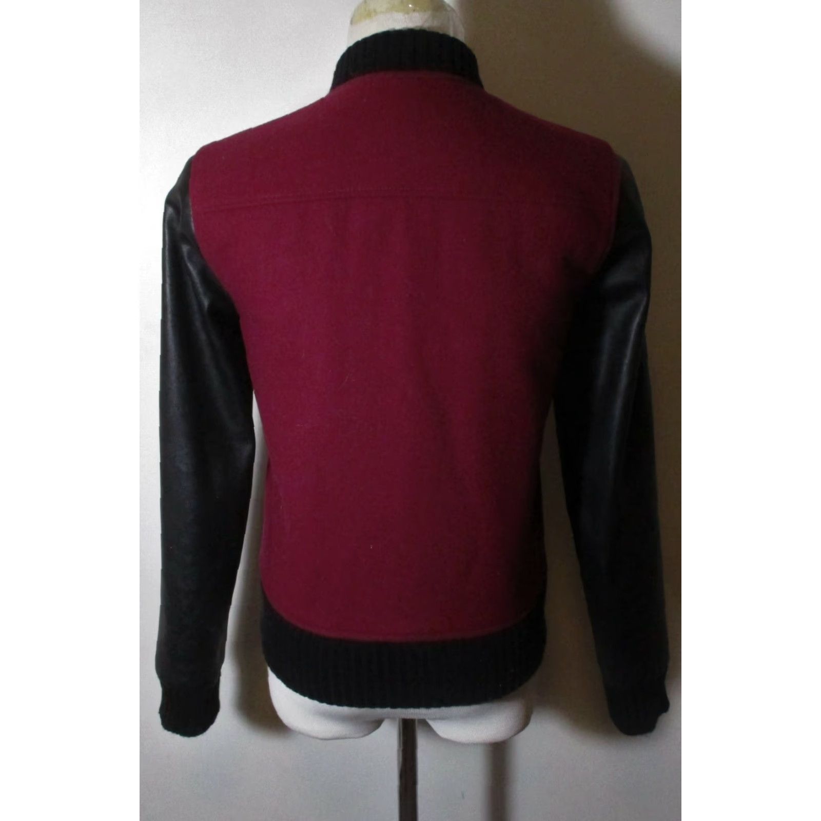 J.Crew J. CREW Maroon Black Full Zip Wool Jacket Women's XS Shirt Size XS / US 0-2 / IT 36-38 - 5 Thumbnail