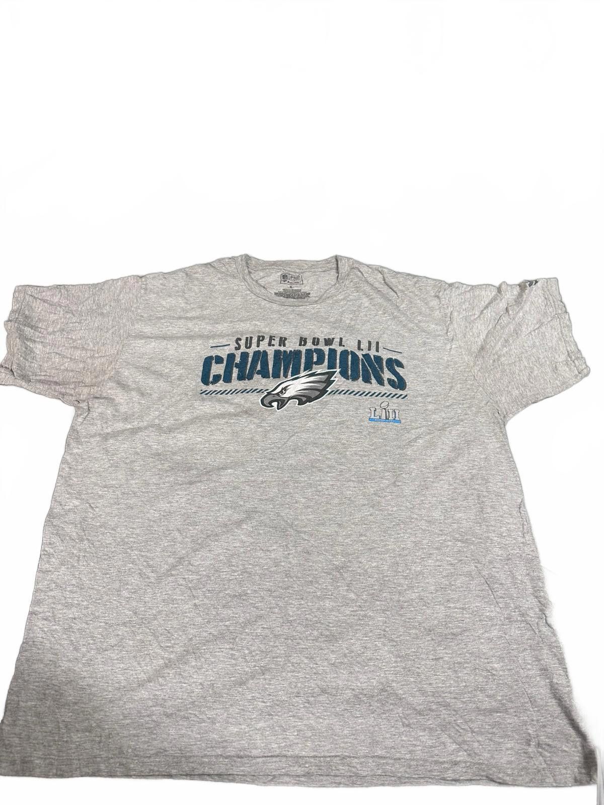 NFL Philadelphia Eagles Super Bowl LII Champions Grey T-Shirt Size US XL / EU 56 / 4 - 1 Thumbnail