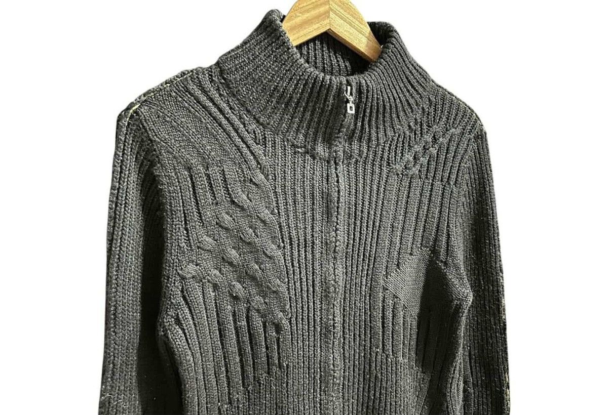 If Six Was Nine × Le Grande Bleu (L.G.B.) × Marithe + Francois Girbaud 🔥Y2K Archived Marithe Francois Girbaud Cable Knit Zip Jacket Size US M / EU 48-50 / 2 - 11 Thumbnail