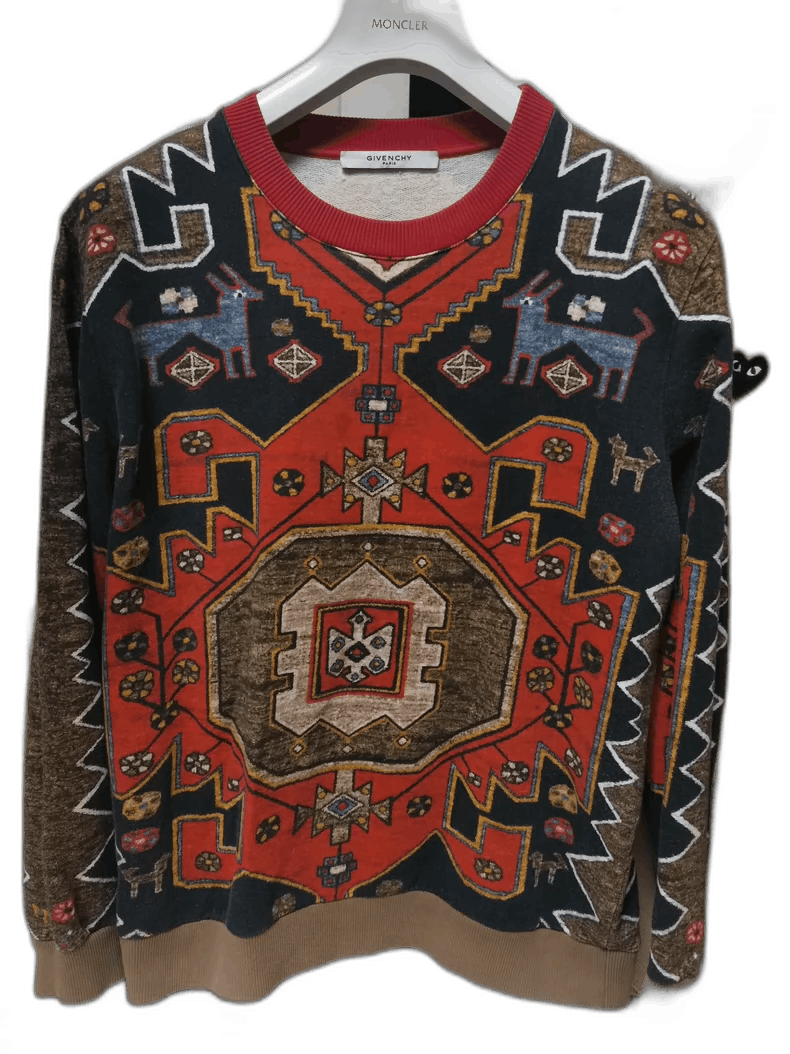 Givenchy Givenchy Men's Sweatshirt with Bohemian Pattern Size US S / EU 44-46 / 1 - 1 Thumbnail