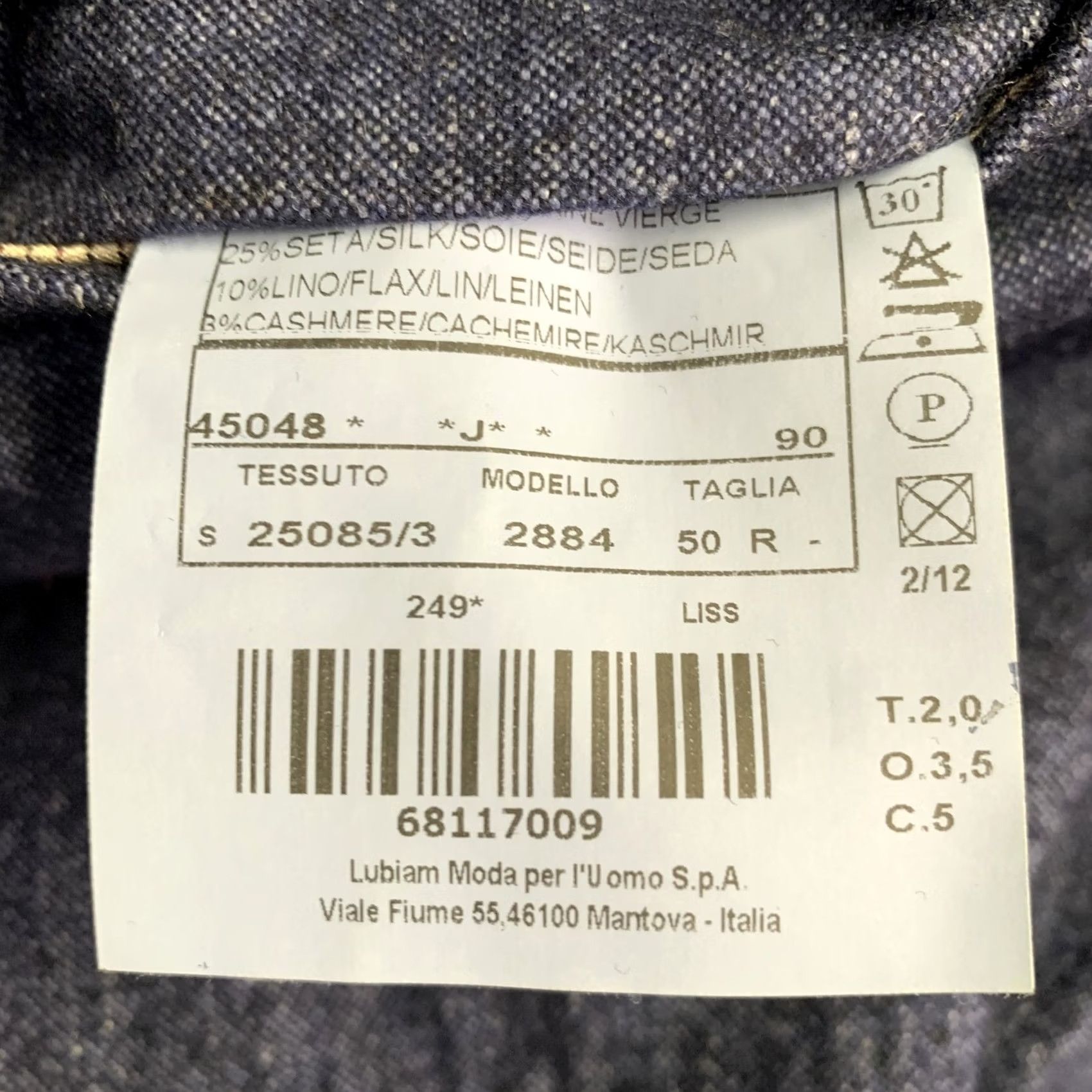 L.B.M. 1911 L.B.M. 1911 Size 40 Blue Wool Blend Single Breasted Sport Coat Size US XXS / EU 40 - 7 Thumbnail