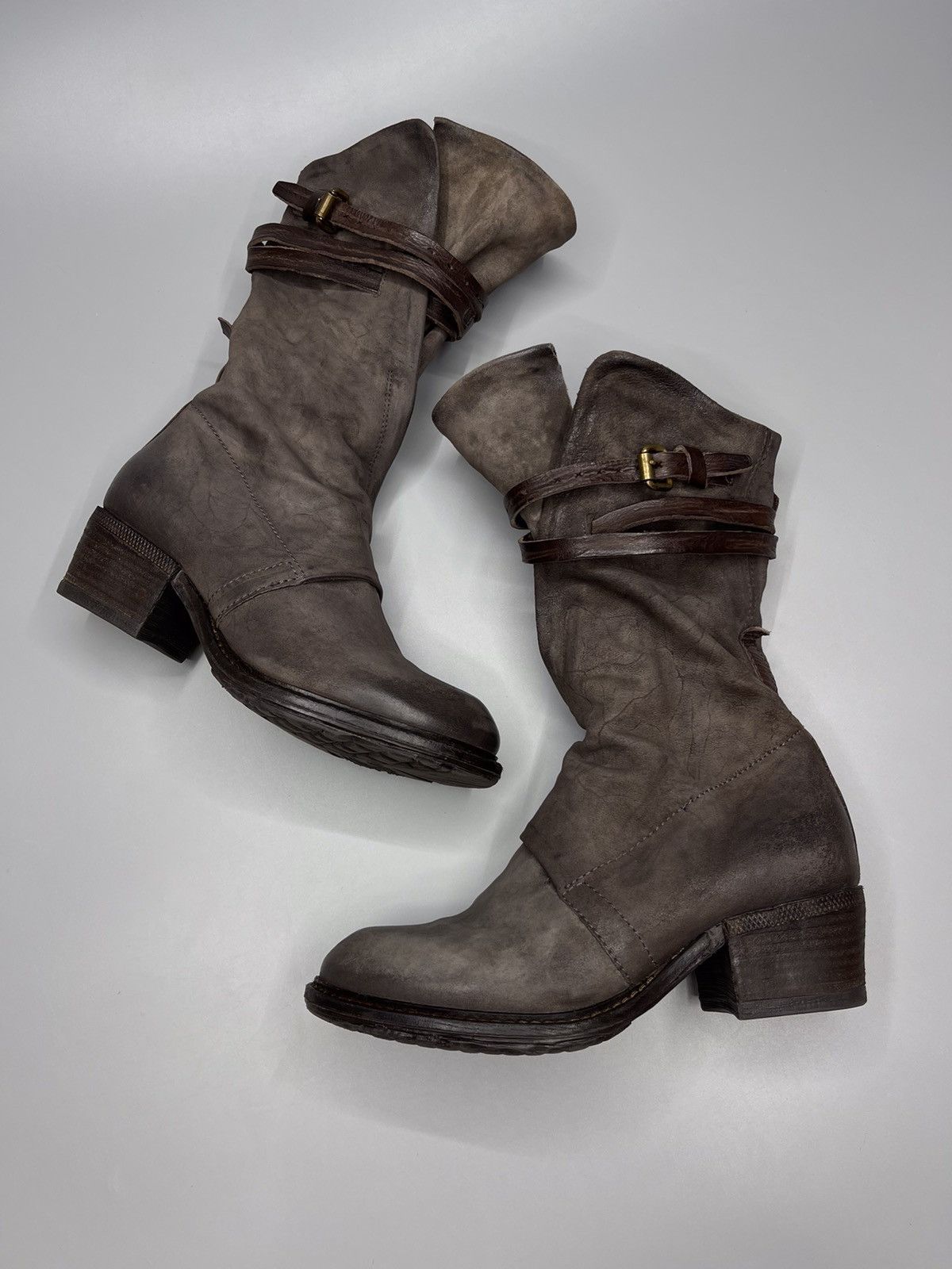 Japanese Brand × Vintage A.S 98 Boots Leather Style Rick Owens Size US 5.5 / EU 38 - 1 Thumbnail