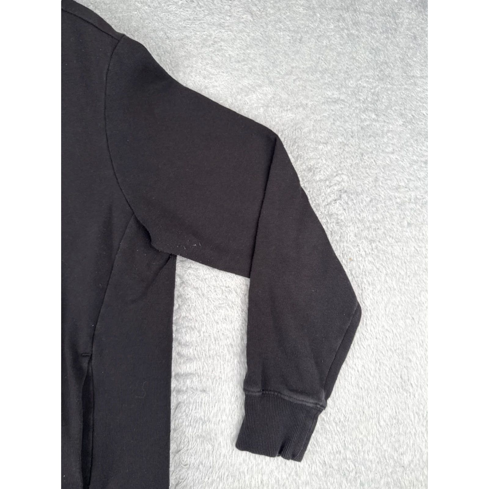 The North Face The North Face Hoodie Womens Large Black Pullover Cotton Blend Fleece Logo Pocket Hooded Sweater Size L / US 10 / IT 46 - 2 Thumbnail