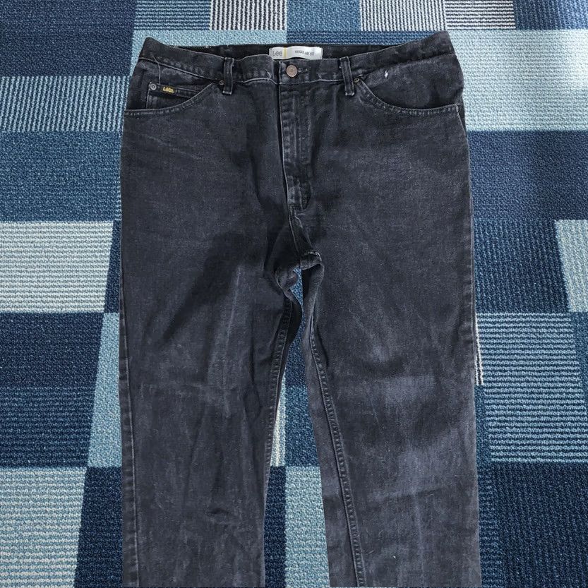 Lee Lee Regular Fit Jeans Black 42x30 Denim 5-Pocket Button Zip Mens Jeans Retro Vintage? Size US 42 / EU 58 - 1 Thumbnail