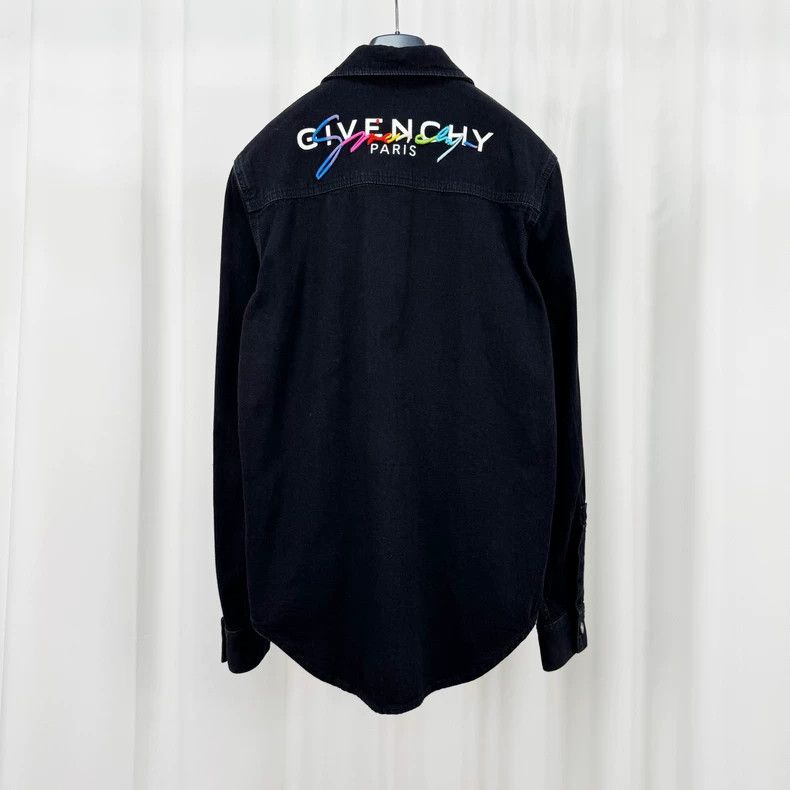 Givenchy Givenchy Rainbow embroidered letter denim shirt Size US XS / EU 42 / 0 - 2 Thumbnail