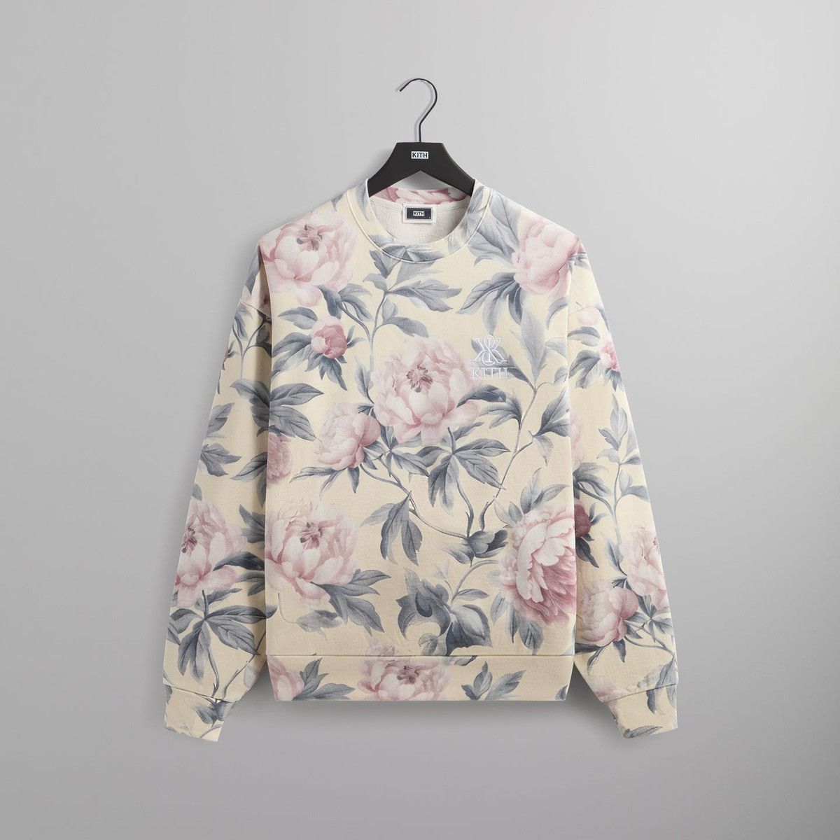 Kith Kith Peony Nelson Crewneck Sweatshirt in Sandrift Size XL Size US XL / EU 56 / 4 - 1 Thumbnail
