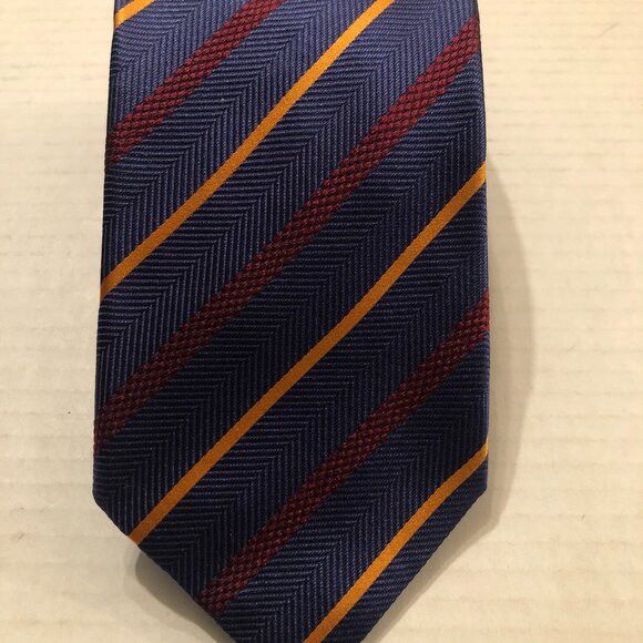 Ermenegildo Zegna ERMENEGILDO Zegna azimut men's new silk tie 3 1/2" X 61" Size ONE SIZE - 1 Thumbnail