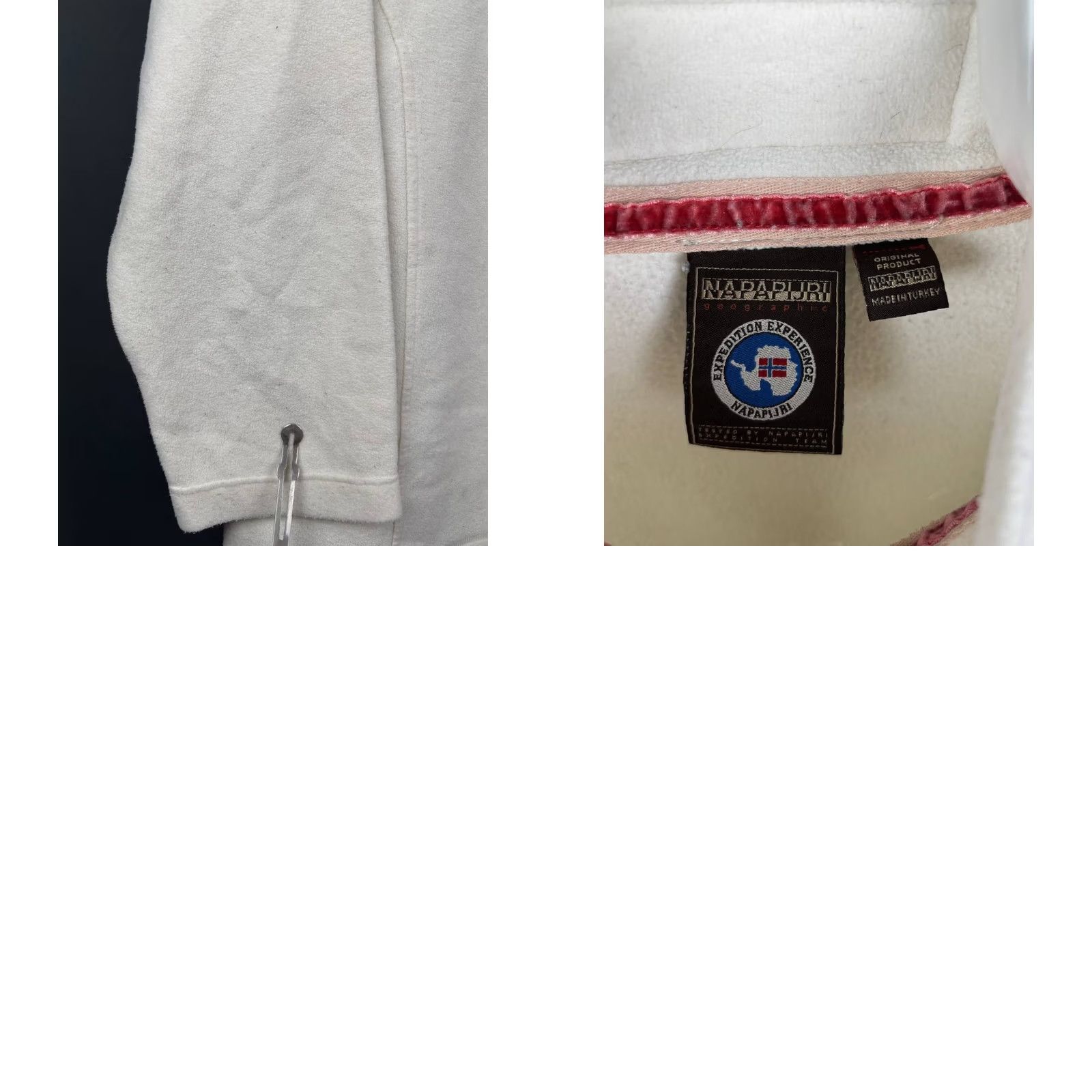 Napapijri Napapijri Pullover Fleece Men's Size L Beige 1/4 Zip Size US L / EU 52-54 / 3 - 8 Thumbnail