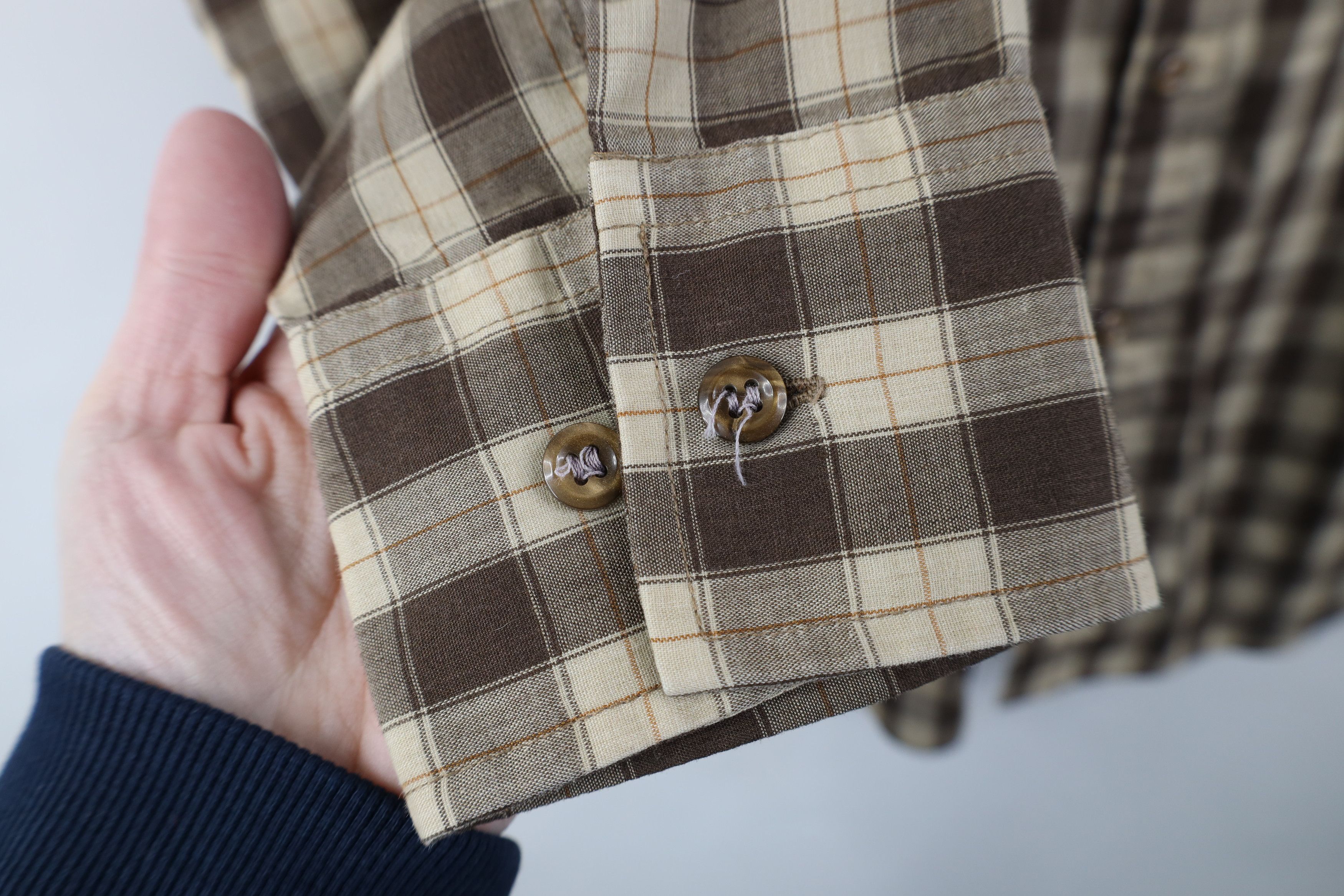 Vintage Vintage 70s Streetwear Western Collared Button Shirt Plaid Size US M / EU 48-50 / 2 - 4 Thumbnail