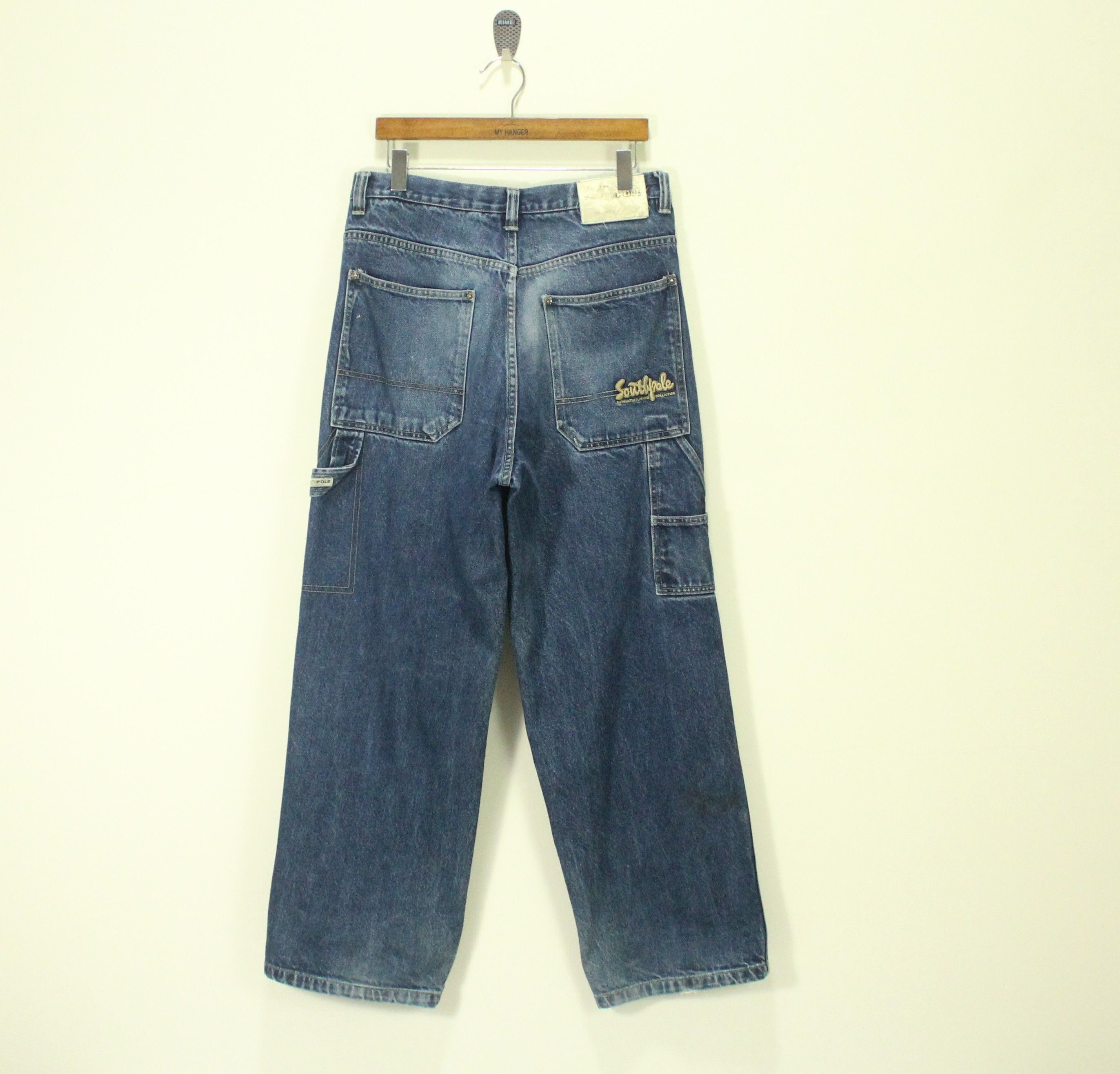 Southpole SOUTHPOLE Denim Vintage Embroidered Logo JNCO Carhartt Size US 34 / EU 50 - 4 Thumbnail