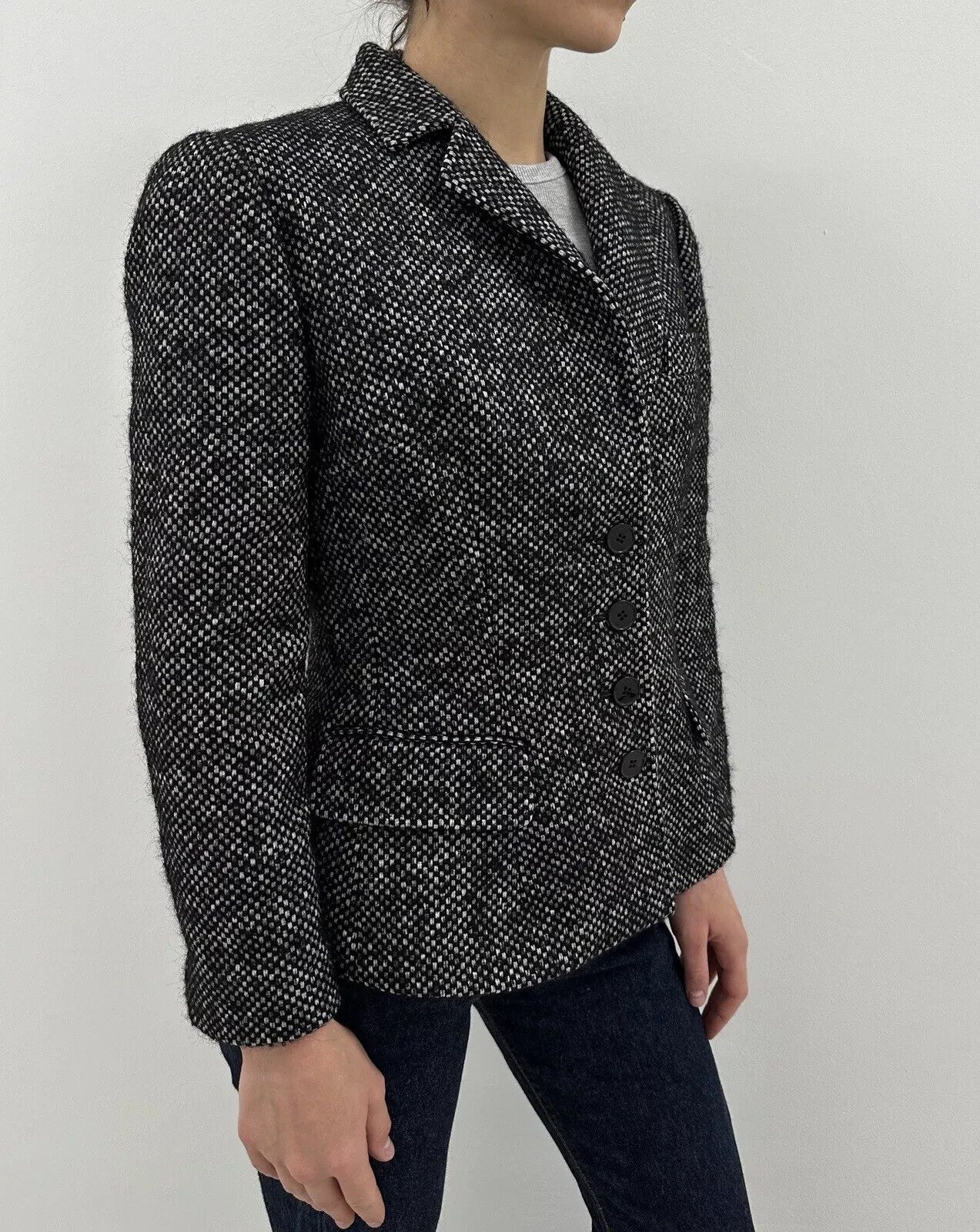 Dolce & Gabbana Dolce & Gabbana Women Fitted Blazer Coat Jacket Wool Alpaca Size M / US 6-8 / IT 42-44 - 7 Thumbnail