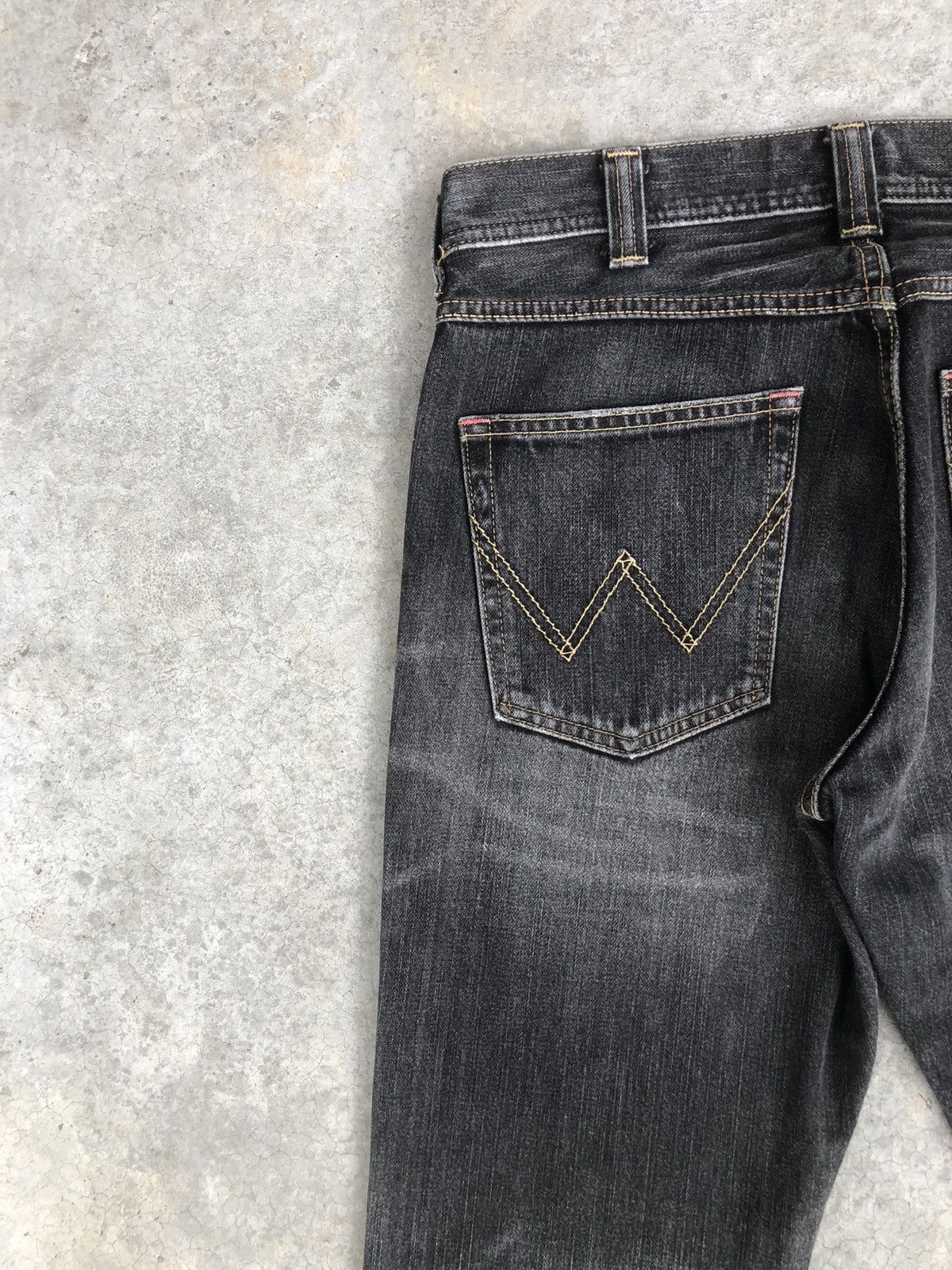 If Six Was Nine Japanese Wrangler Flared Jeans Distressed Jeans Size US 32 / EU 48 - 9 Thumbnail
