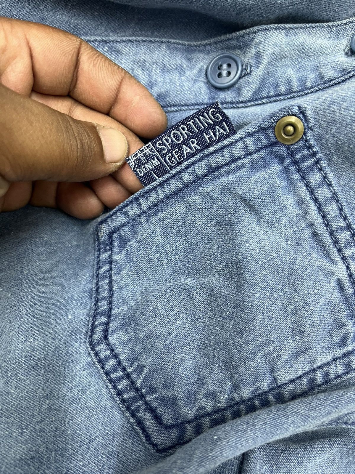 Hai Sporting Gear VTG HAI SPORTING GEAR ANORAK DENIM JACKET Size M / US 6-8 / IT 42-44 - 10 Thumbnail