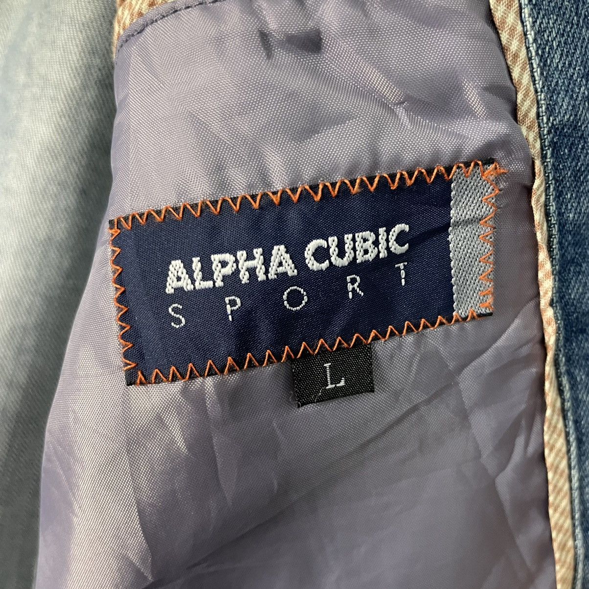 Japanese Brand Alpha Cubic Sport Denim Jacket Size US M / EU 48-50 / 2 - 15 Thumbnail