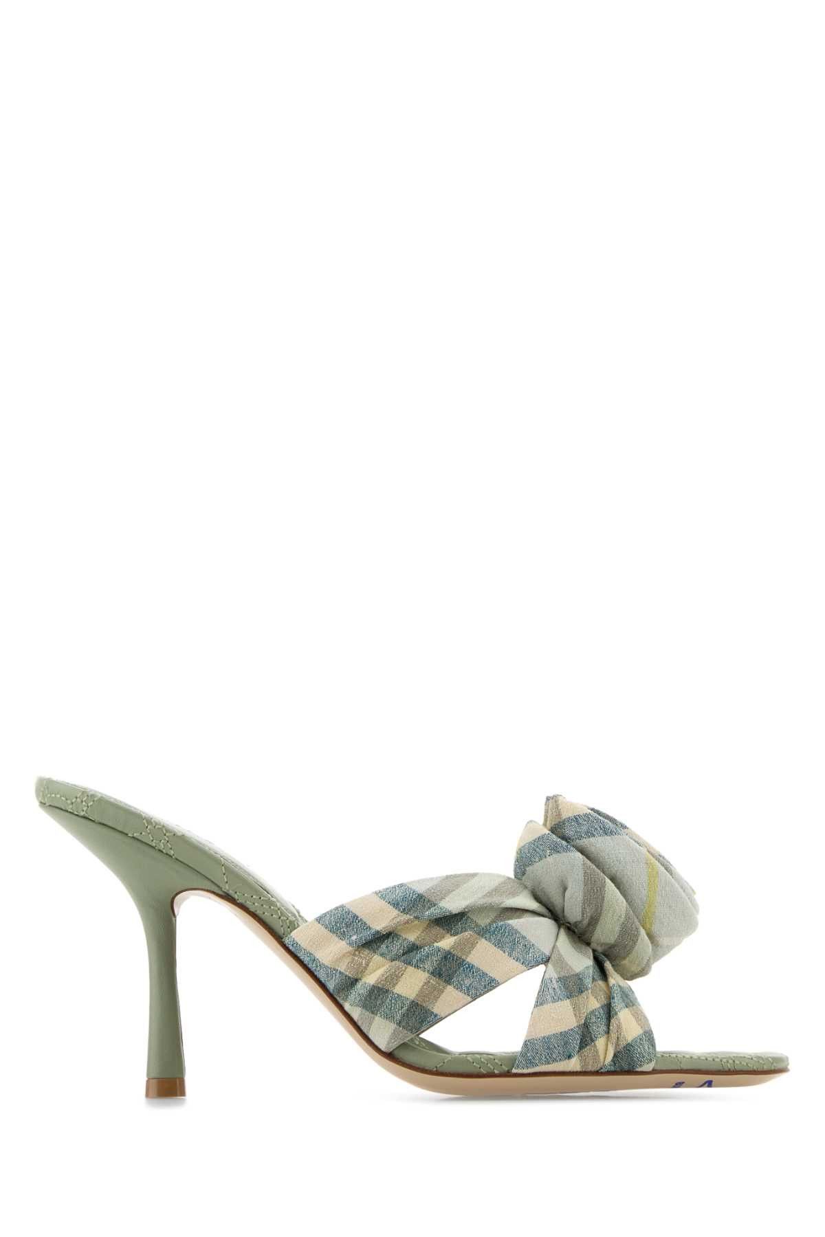 Burberry Embroidered Fabric Mews Mules Size US 10 / IT 40 - 1 Thumbnail