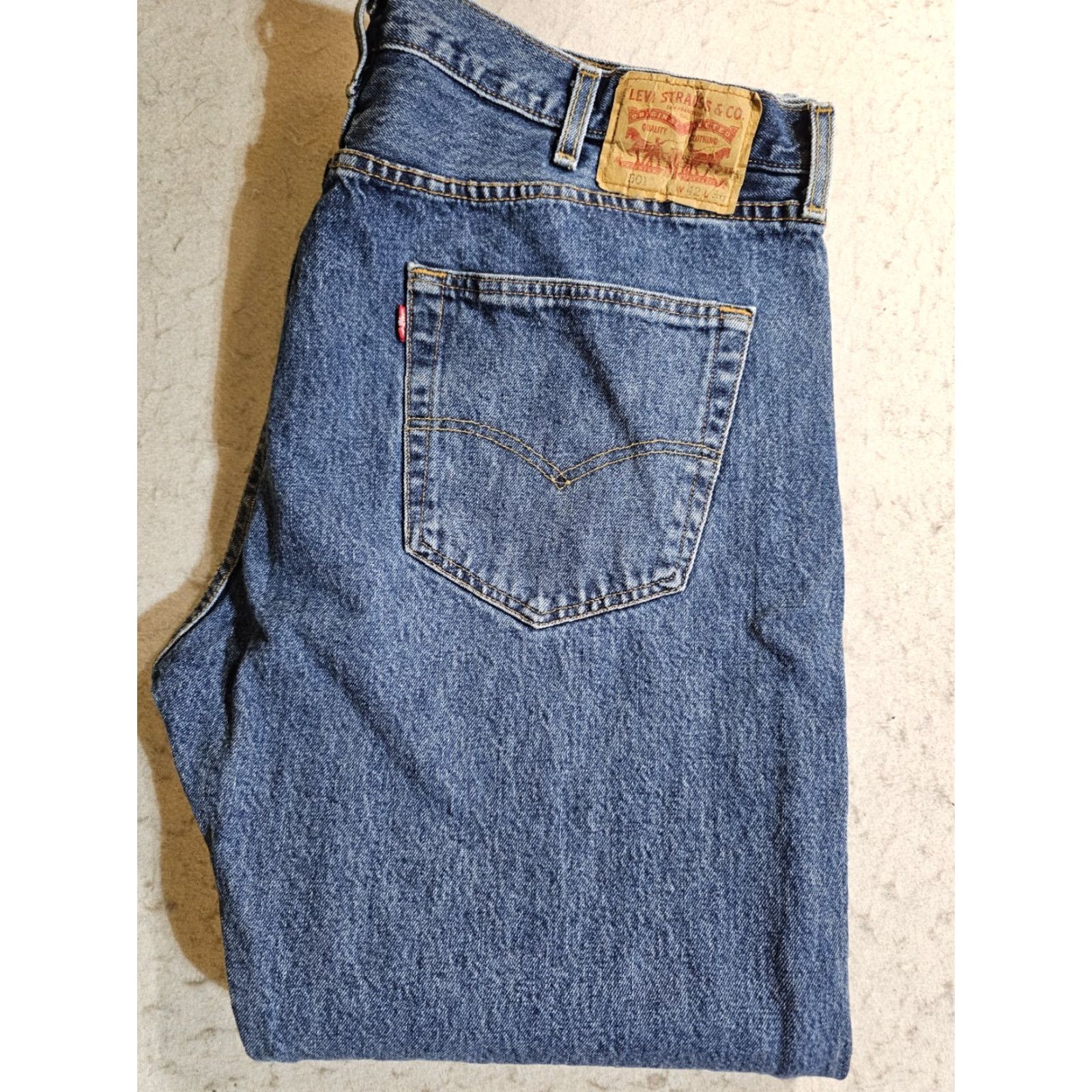 Levi's VINTAGE Levi's 501 XX Jeans Mens Size 42x30 Blue Medium Wash Denim Cotton 90s Theme 5-Pocket Design Regular Fit Straight Size US 42 / EU 58 - 2 Thumbnail