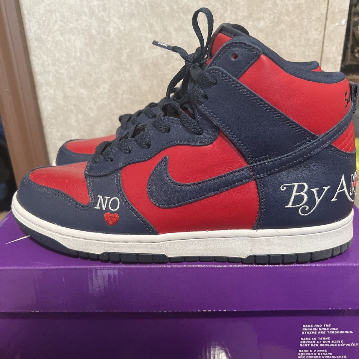 Sneaker Supreme E Nike Supreme Nike Beige And Black Sneakers X