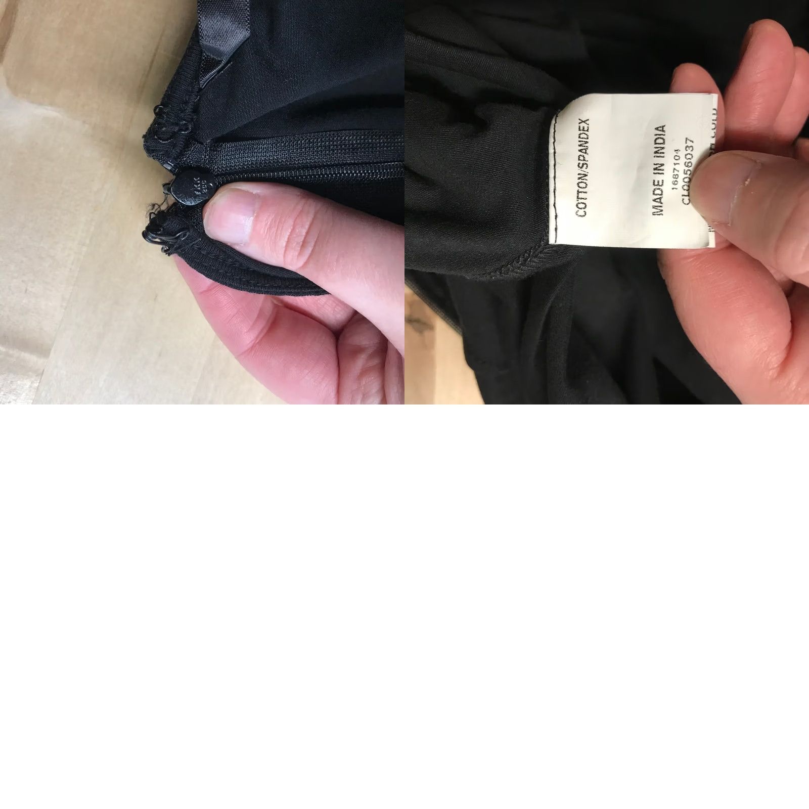 Vintage eShakti Black Draped Mock Neck Cap Sleeve Wide Leg Jumpsuit Size 4 Women's One-Piece Party/Cocktail Workwear Casual Elegant Size 27" / US 4 / IT 40 - 8 Thumbnail