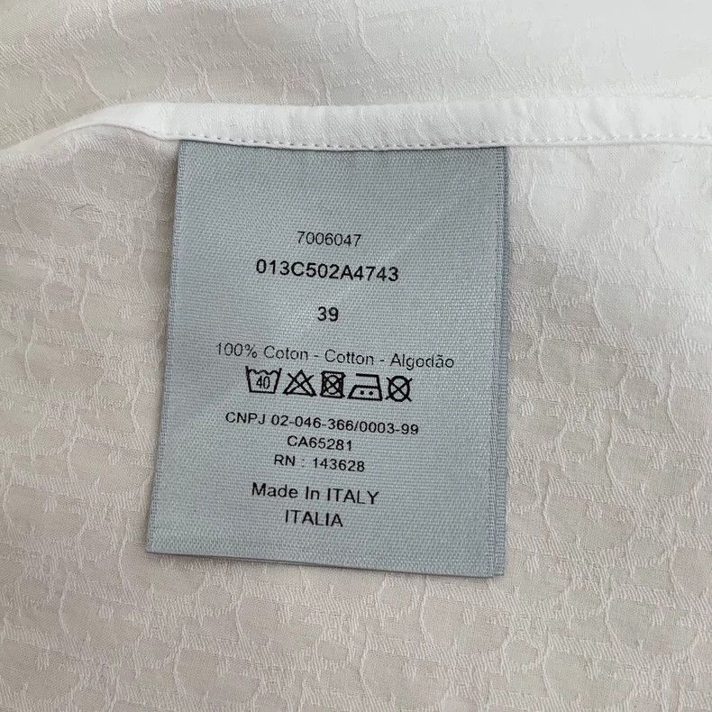 Dior Dior Size 39 White logo old flower dark pattern full print Size US XXS / EU 40 - 6 Thumbnail