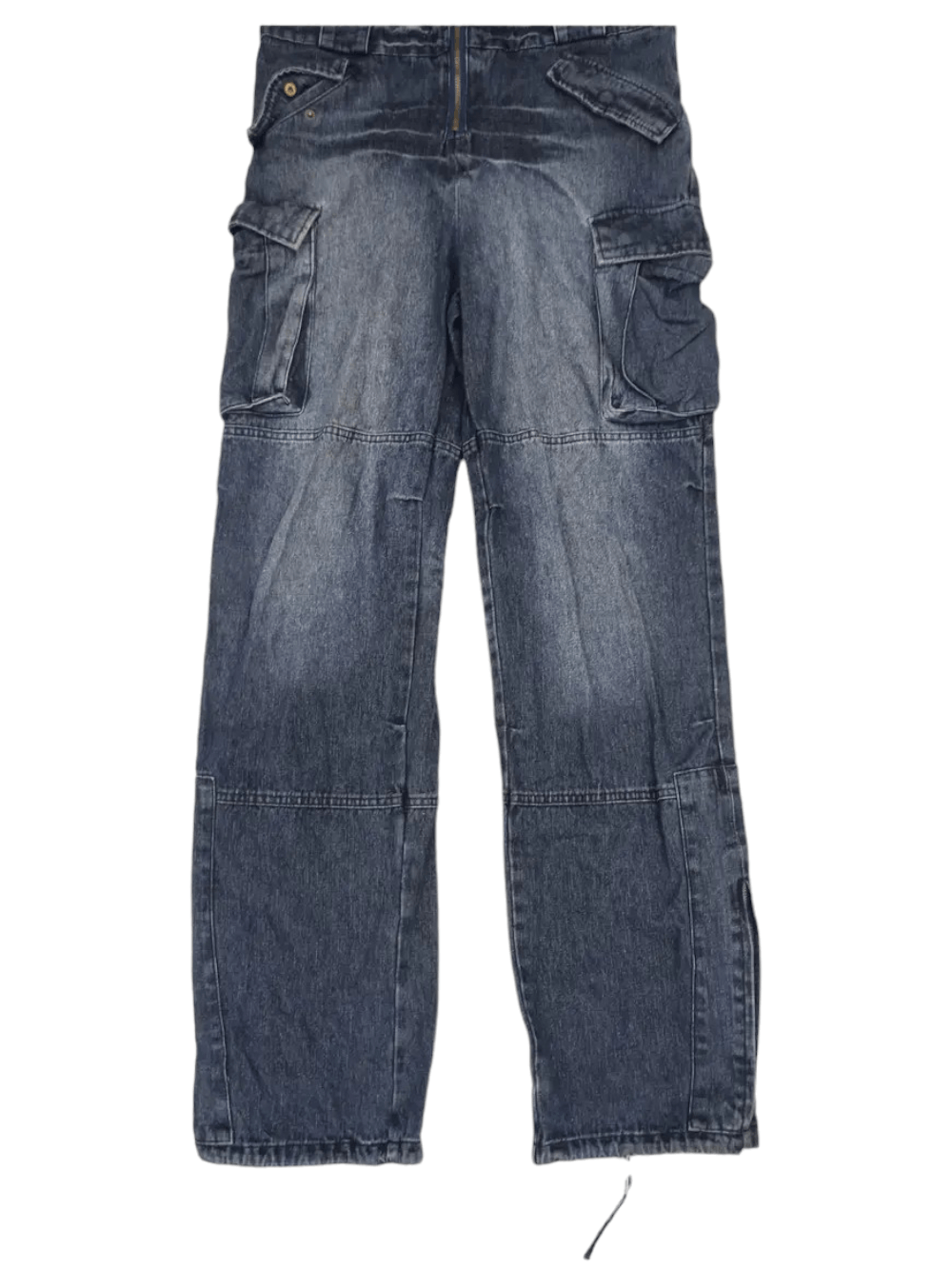 LOWBOX LOWBOX Tactical Multipocket Punk Style Overall Jeans Size US 34 / EU 50 - 10 Thumbnail