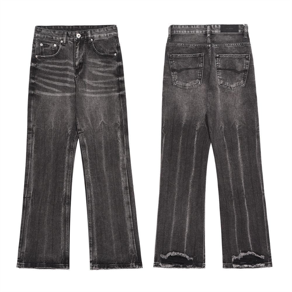 Designer × Japanese Brand × Jean Wide Leg/Loose Straight-leg Flared Jeans Size US 31 - 5 Thumbnail
