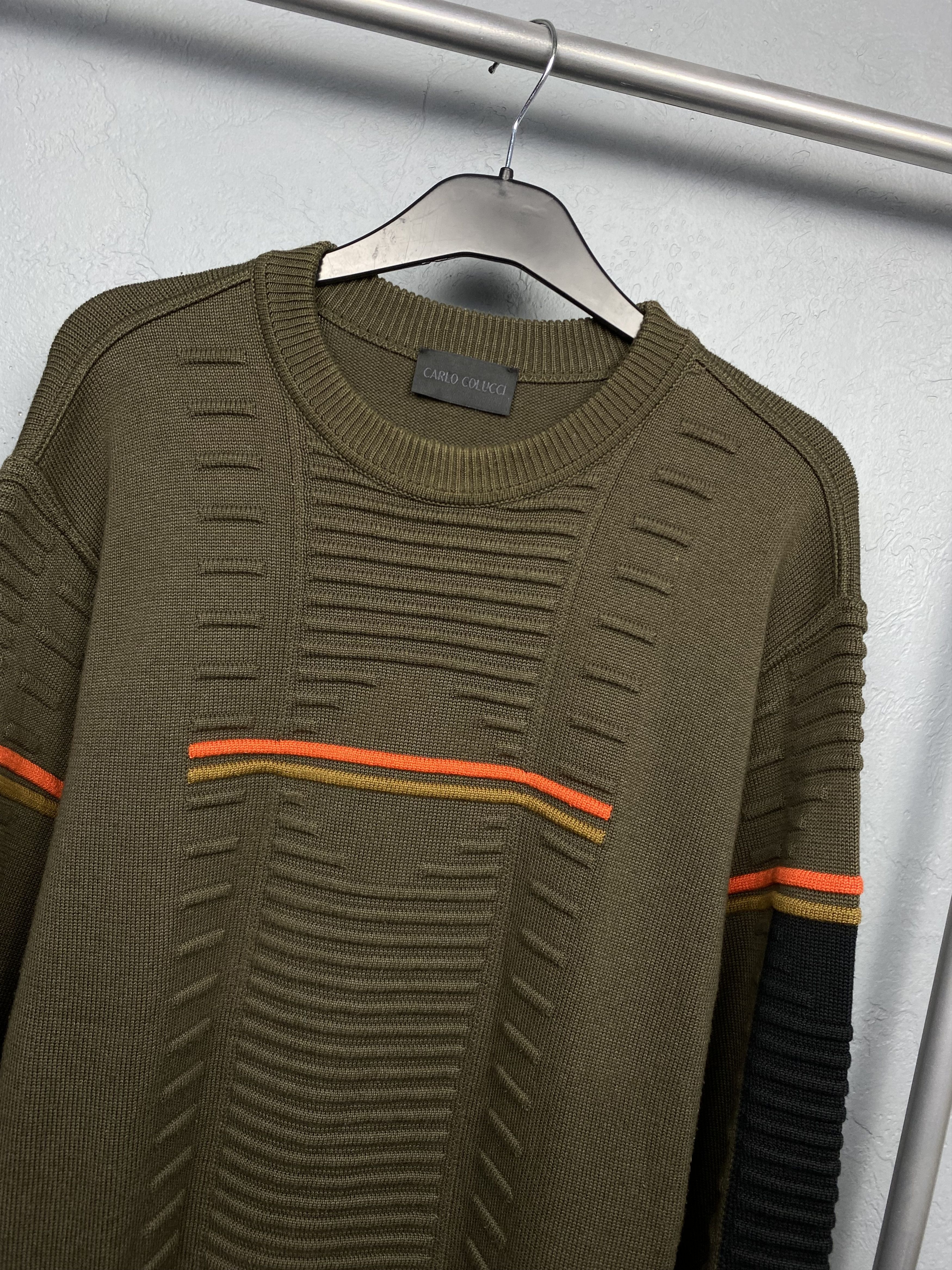 Carlo Colucci Carlo Colucci Vintage Mens Cotton Knit Sweater Size US M / EU 48-50 / 2 - 2 Thumbnail