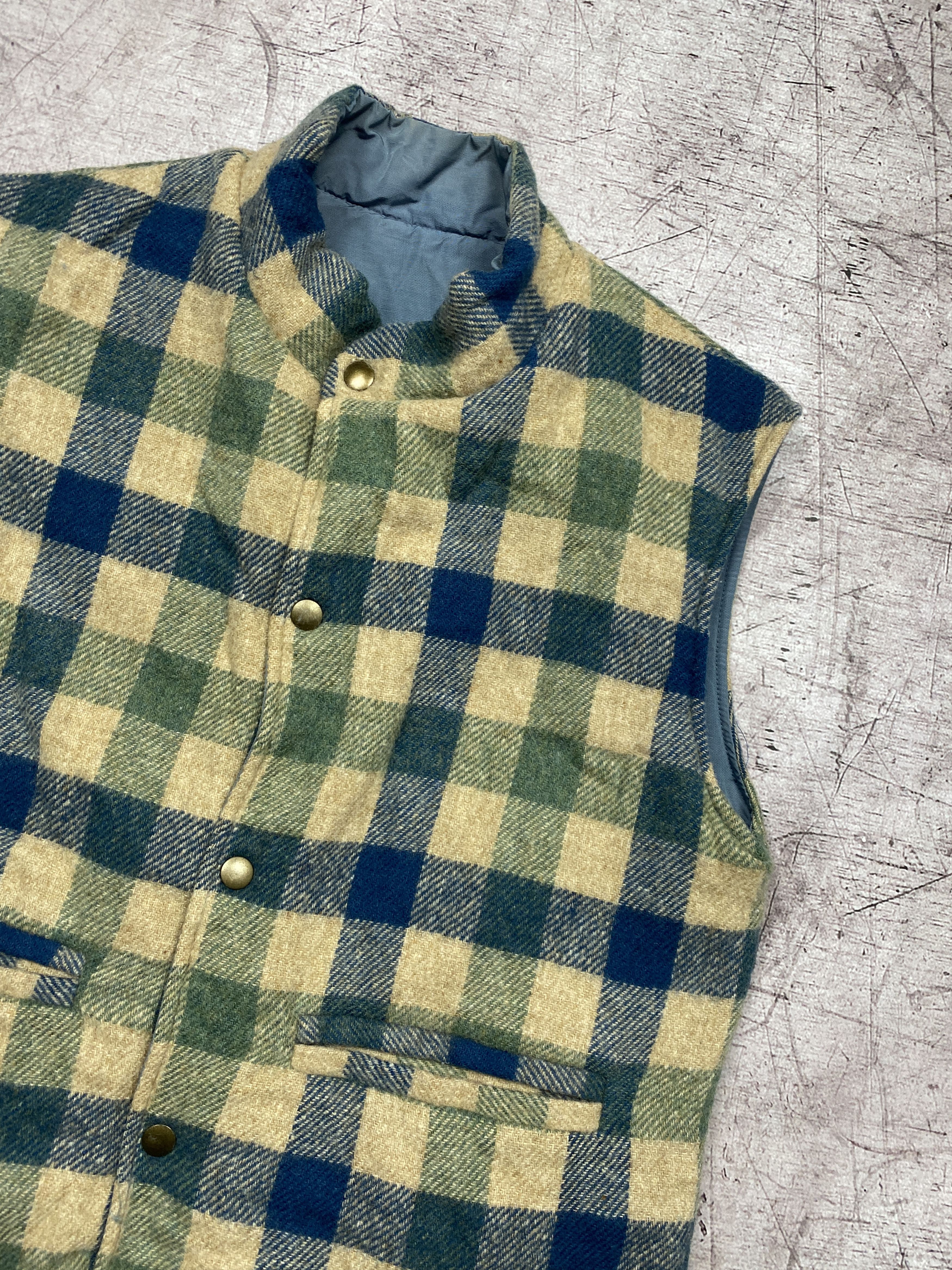 Vintage × Woolrich Woolen Mills Woolrich Vintage Tweed Wool + Nylon Revesible Vest Size US S / EU 44-46 / 1 - 2 Thumbnail