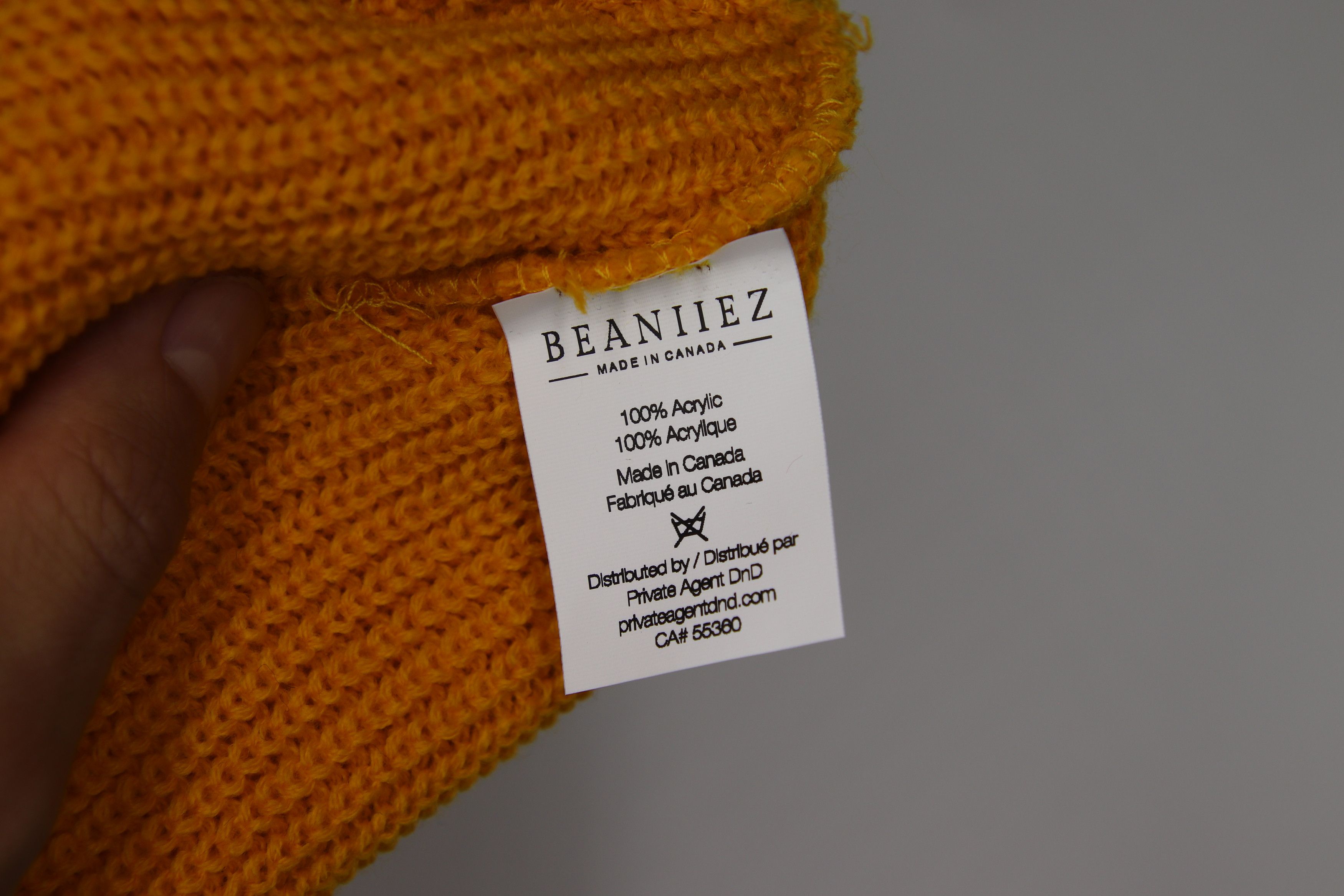 Blank Beanie Yellow