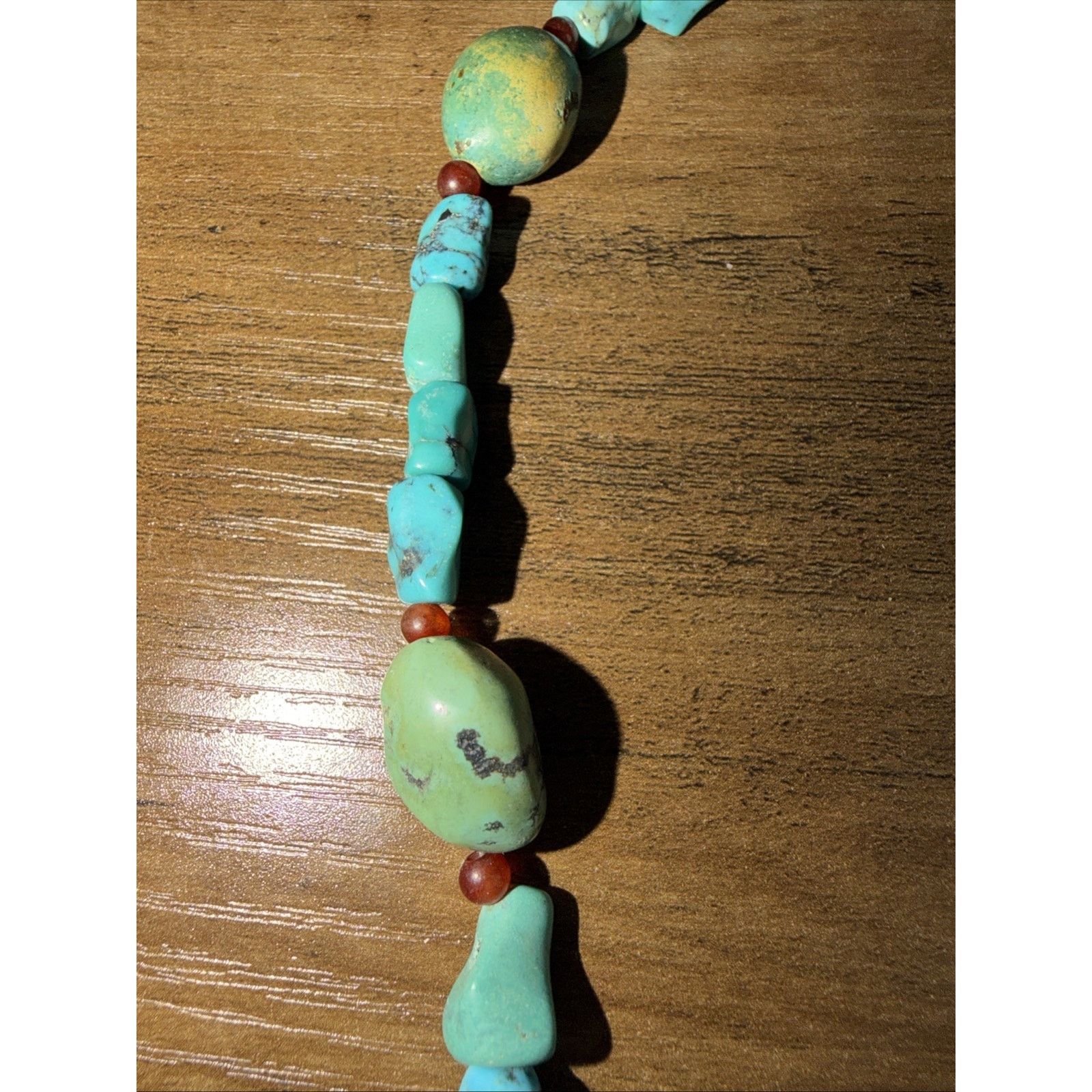 Other Genuine Turquoise Silver Necklace Handmade Southwest Native Size ONE SIZE - 6 Thumbnail